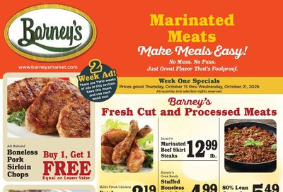 Barney's Market Weekly Ad October 15 - 21, 2026