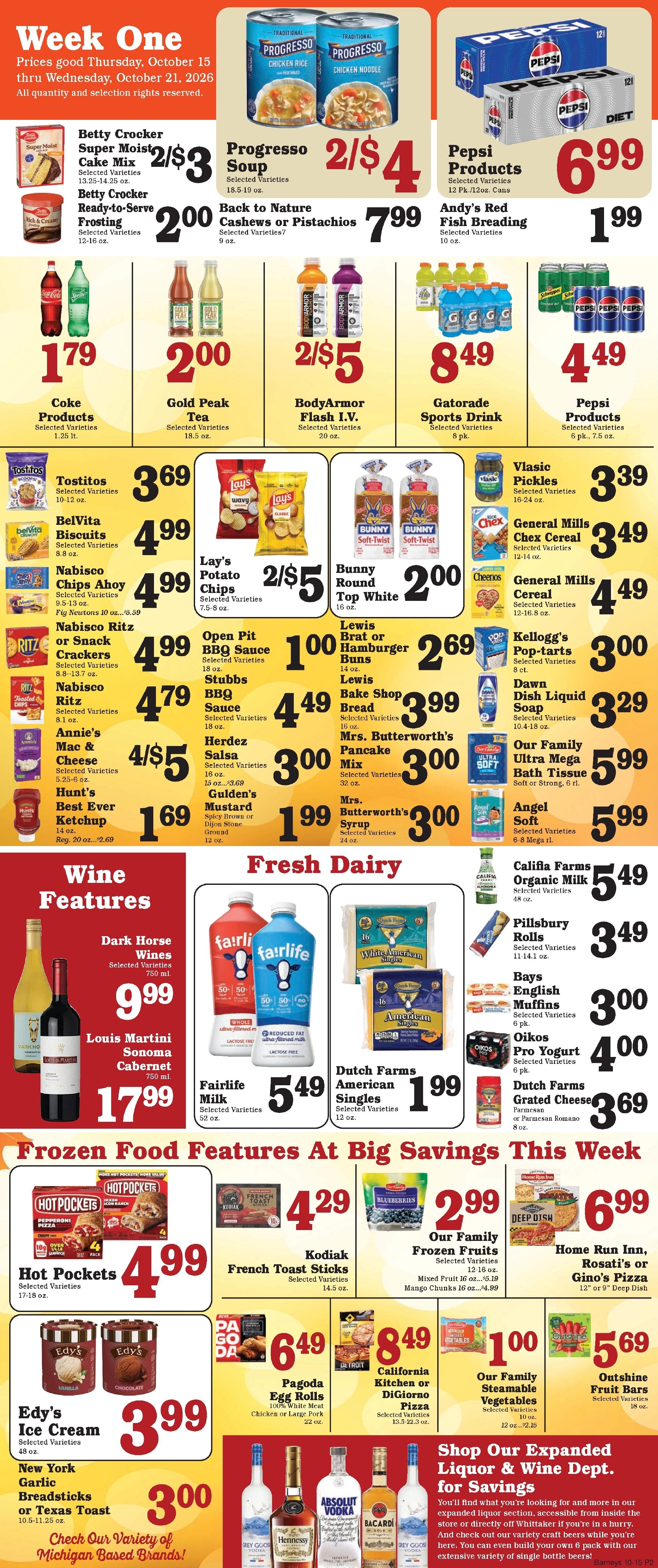 Barney's Market Weekly Ad October 15 - 21, 2026