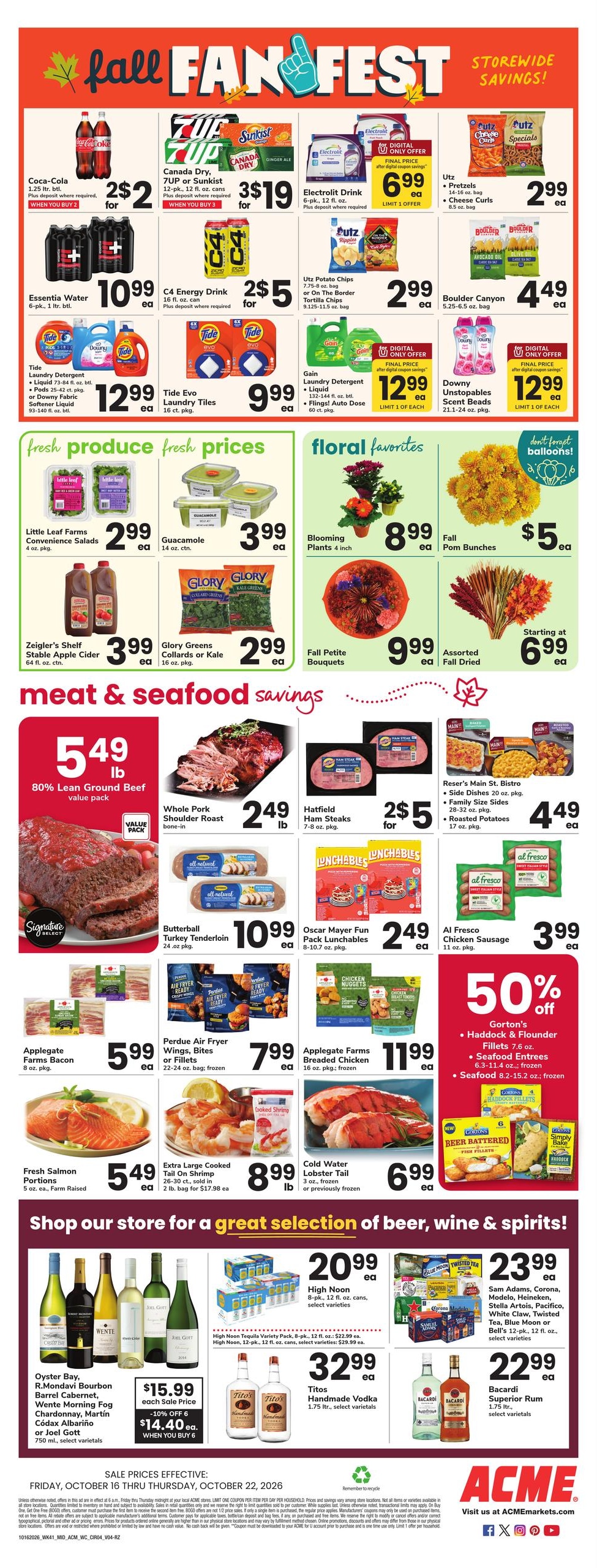 Acme Markets (Jersey City Area, NJ) Weekly Ad October 16 - 22, 2026