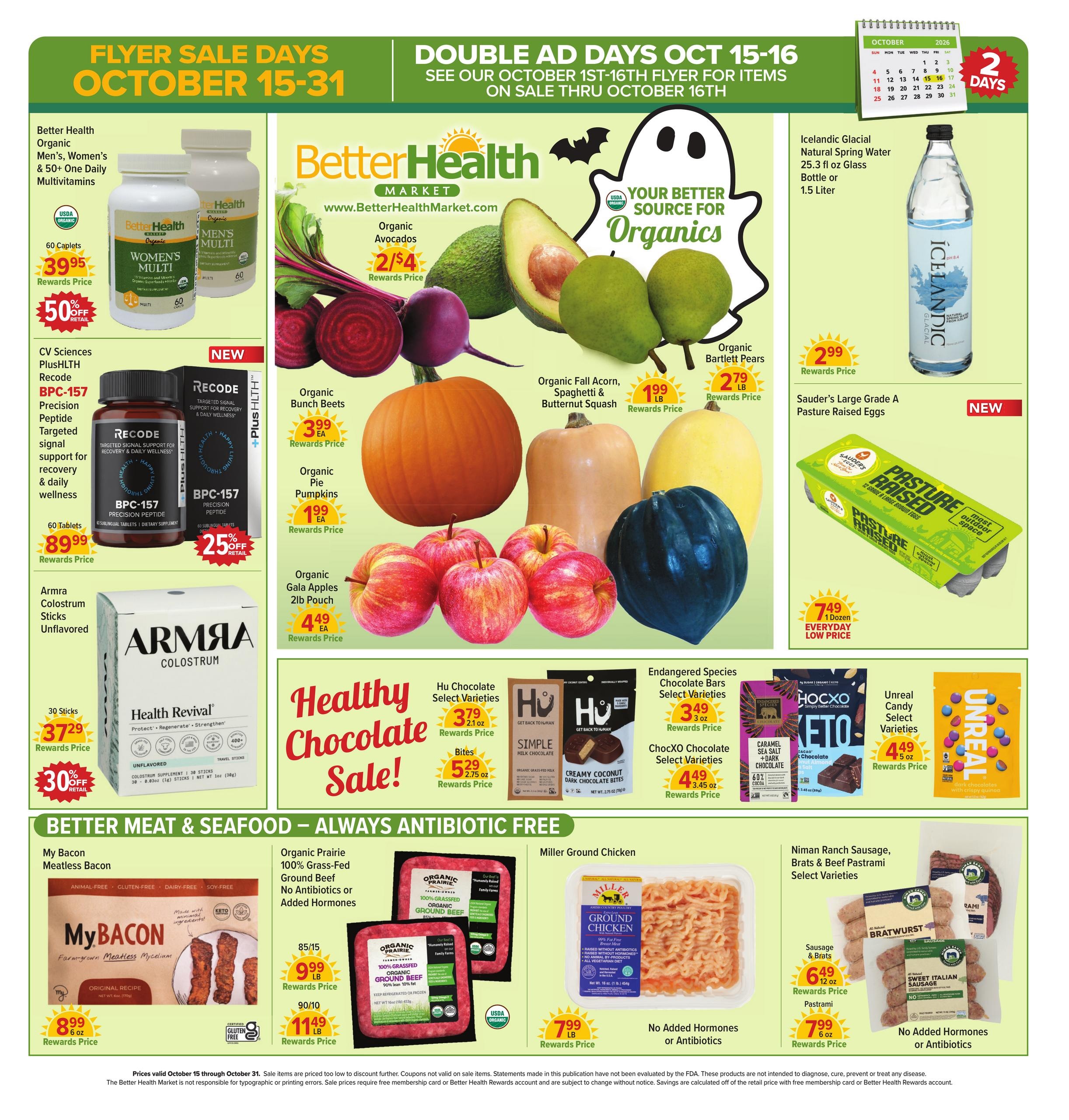 Better Health Market Weekly Ad October 15 - 31, 2026