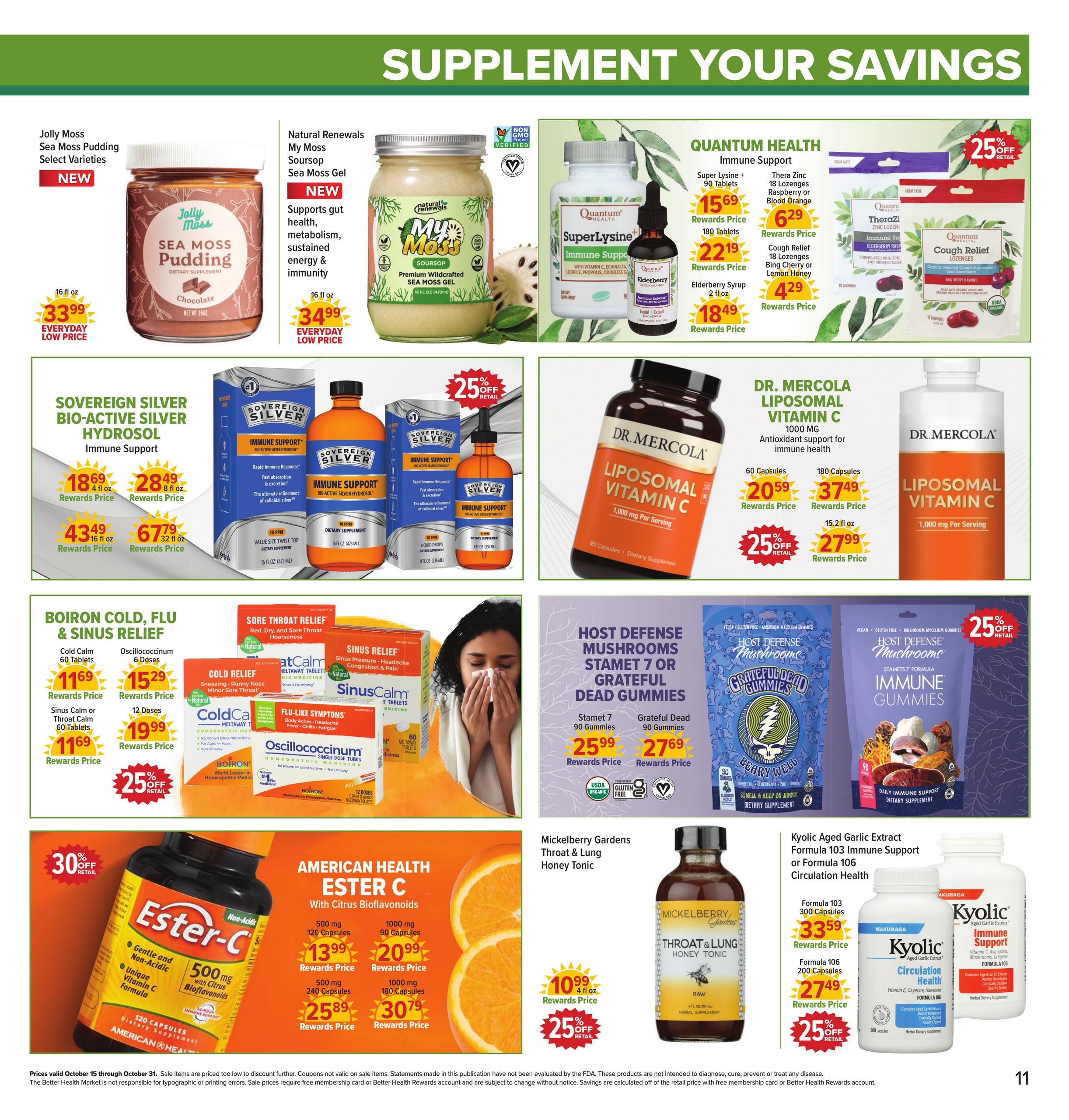 Better Health Market Weekly Ad October 15 - 31, 2026