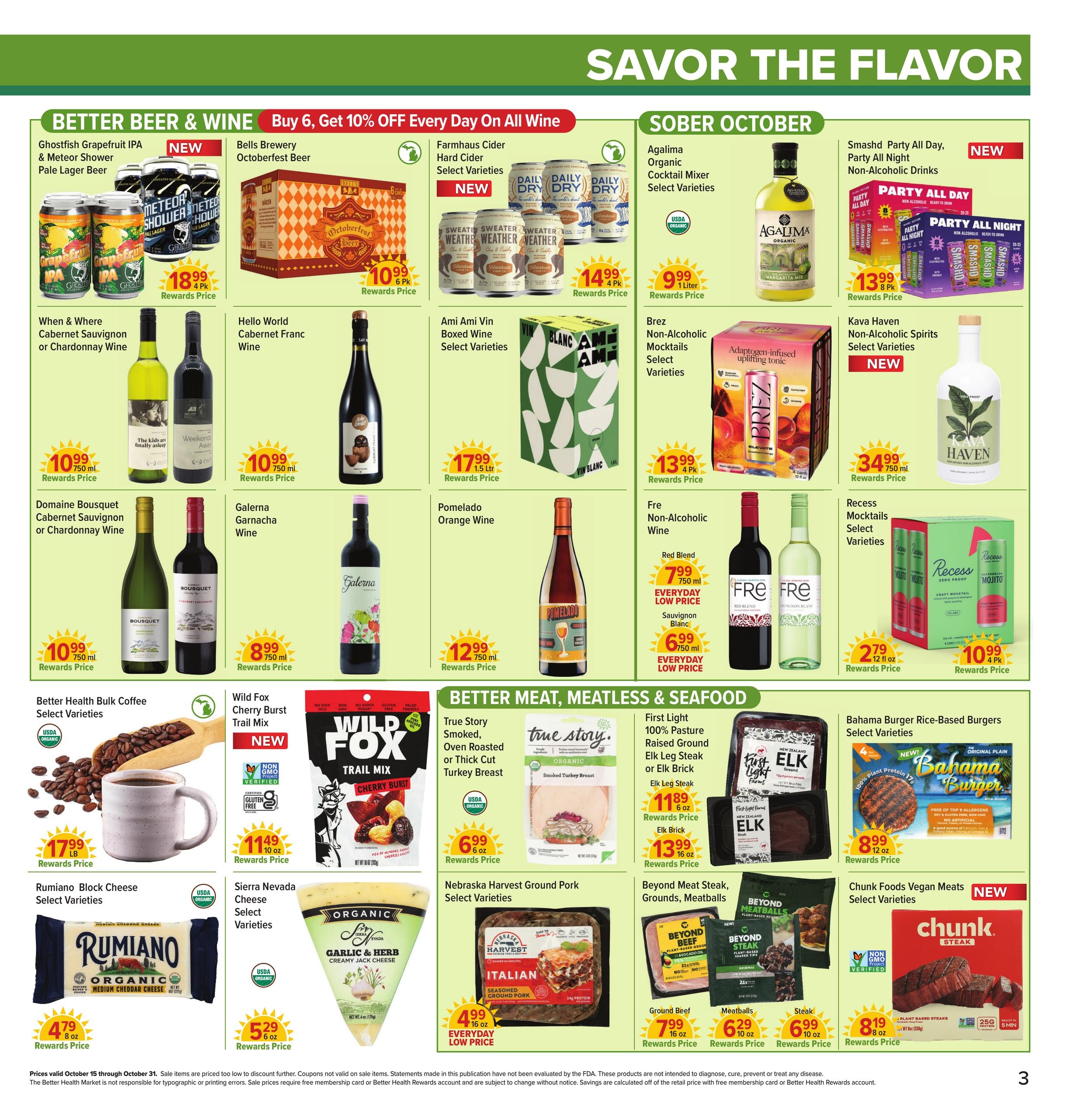 Better Health Market Weekly Ad October 15 - 31, 2026