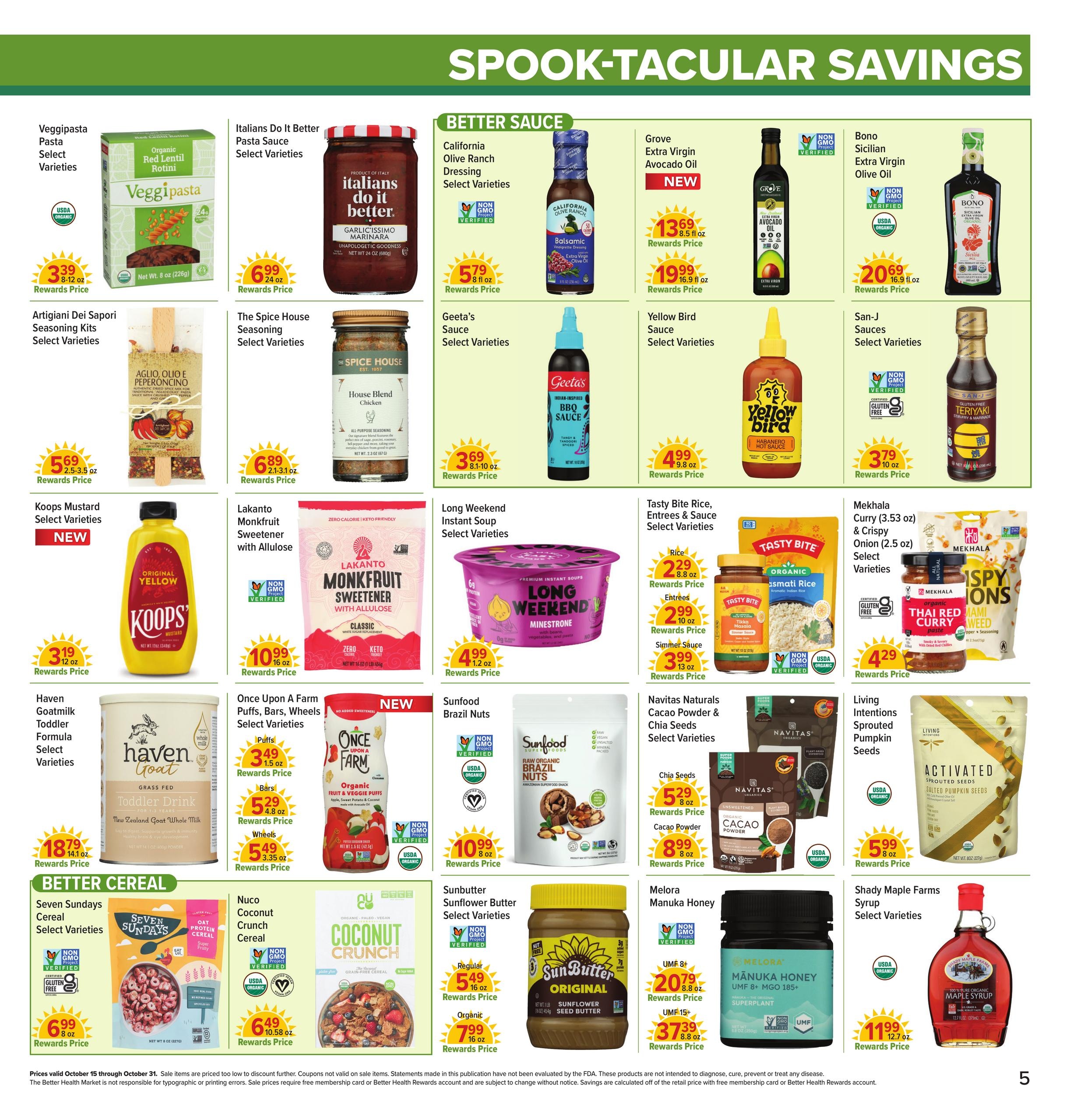 Better Health Market Weekly Ad October 15 - 31, 2026