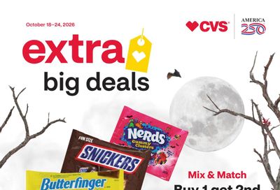 CVS Pharmacy (Indianapolis Area, IN) Weekly Ad October 18 - 24, 2026