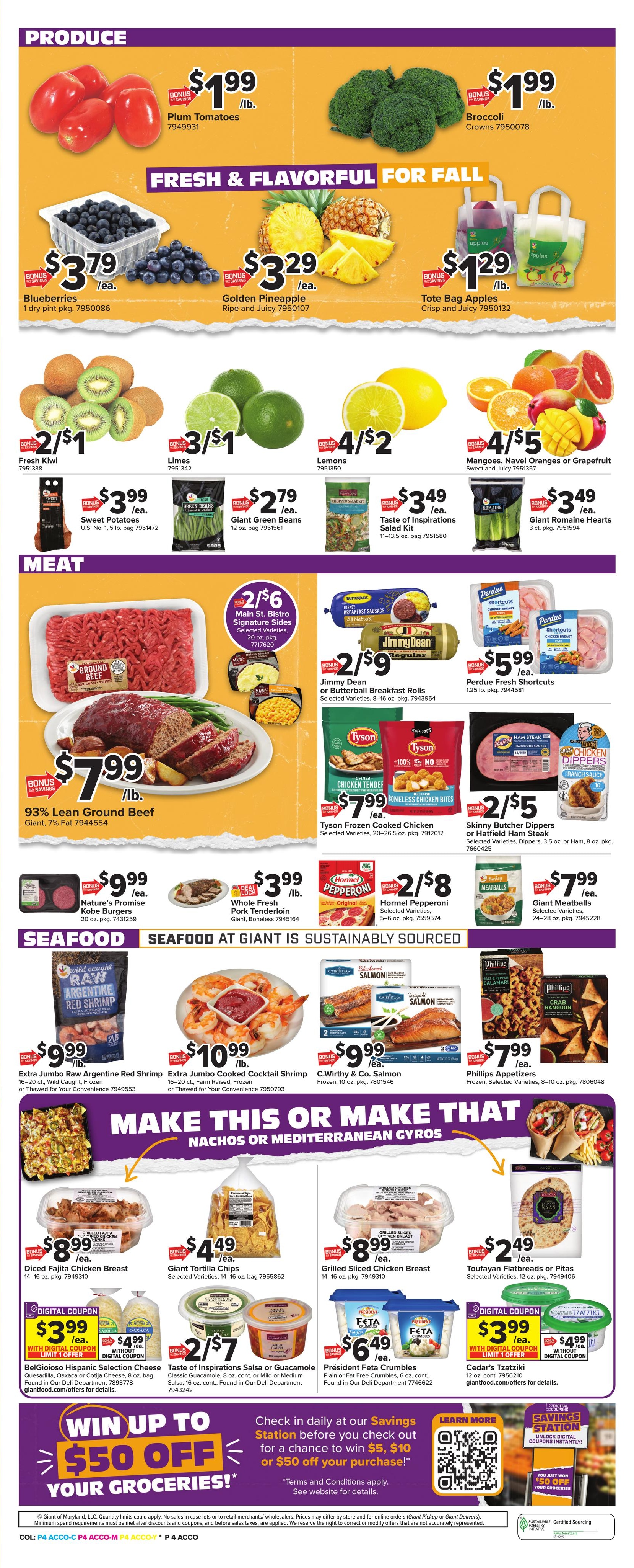 Giant Food (Bethany Beach Area, DE) Weekly Ad October 16 - 22, 2026