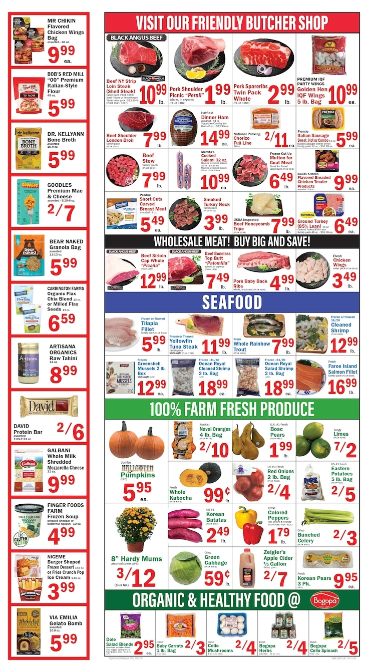 Food Bazaar (Brooklyn and Hempstead, NY) Weekly Ad October 15 - 21, 2026