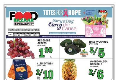 Food Bazaar (Connecticut, New Jersey, New York) Weekly Ad October 15 - 21, 2026