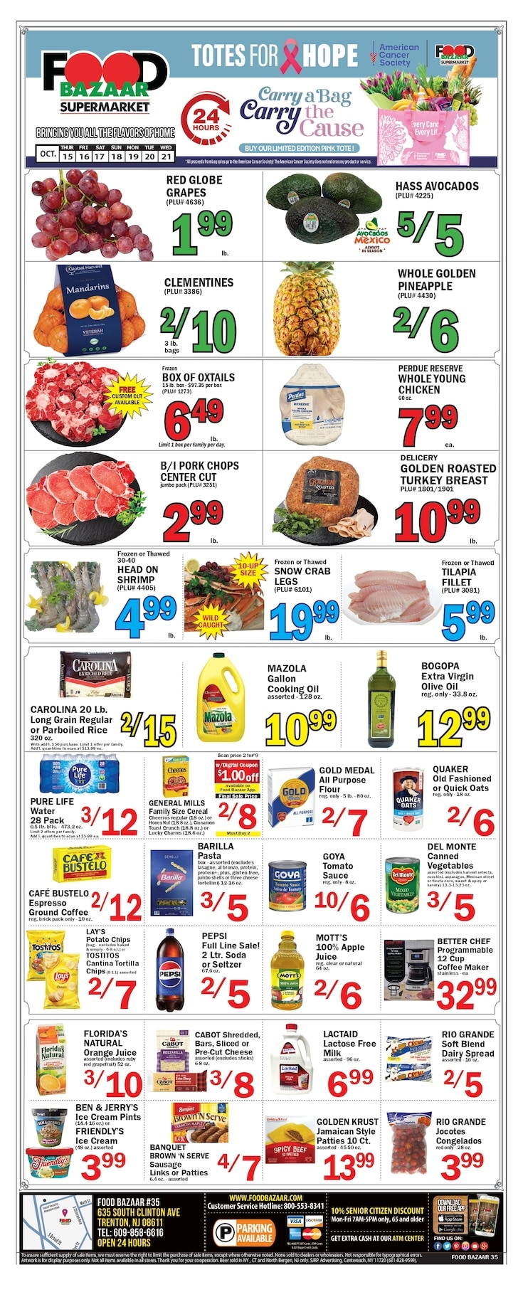 Food Bazaar (Trenton, NJ) Weekly Ad October 15 - 21, 2026