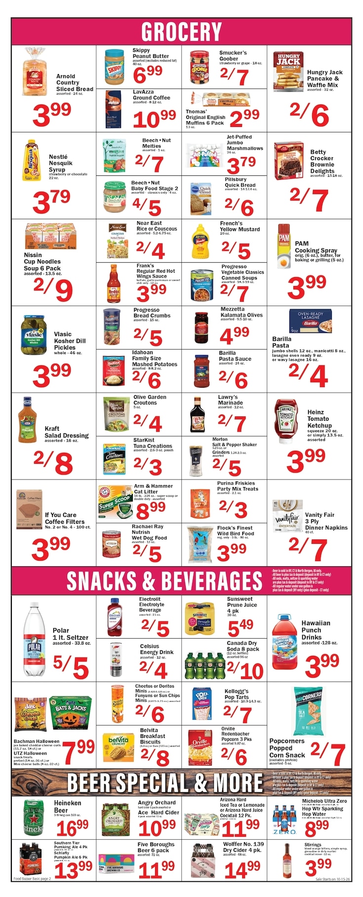 Food Bazaar (Trenton, NJ) Weekly Ad October 15 - 21, 2026