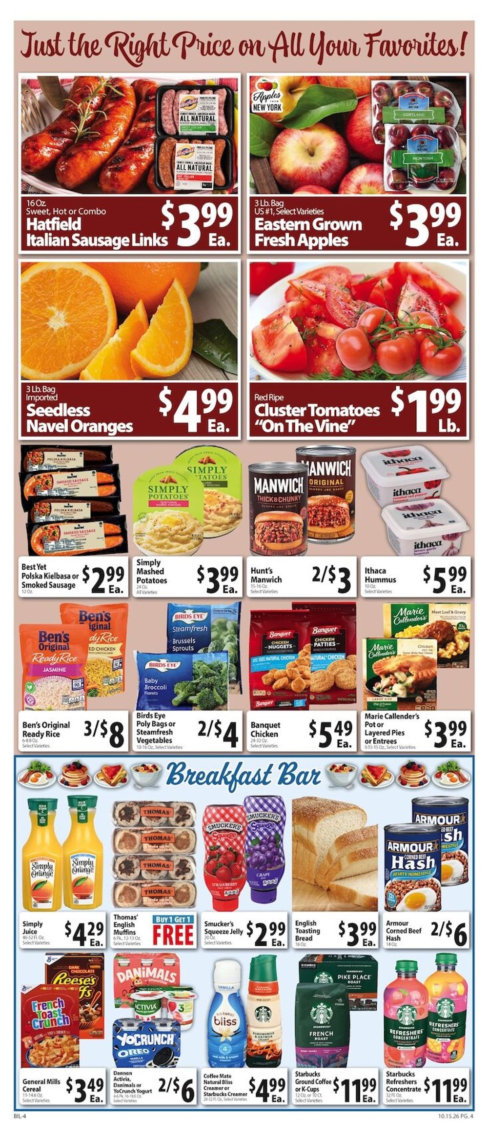 Martino's BI-LO Weekly Ad October 15 - 21, 2026