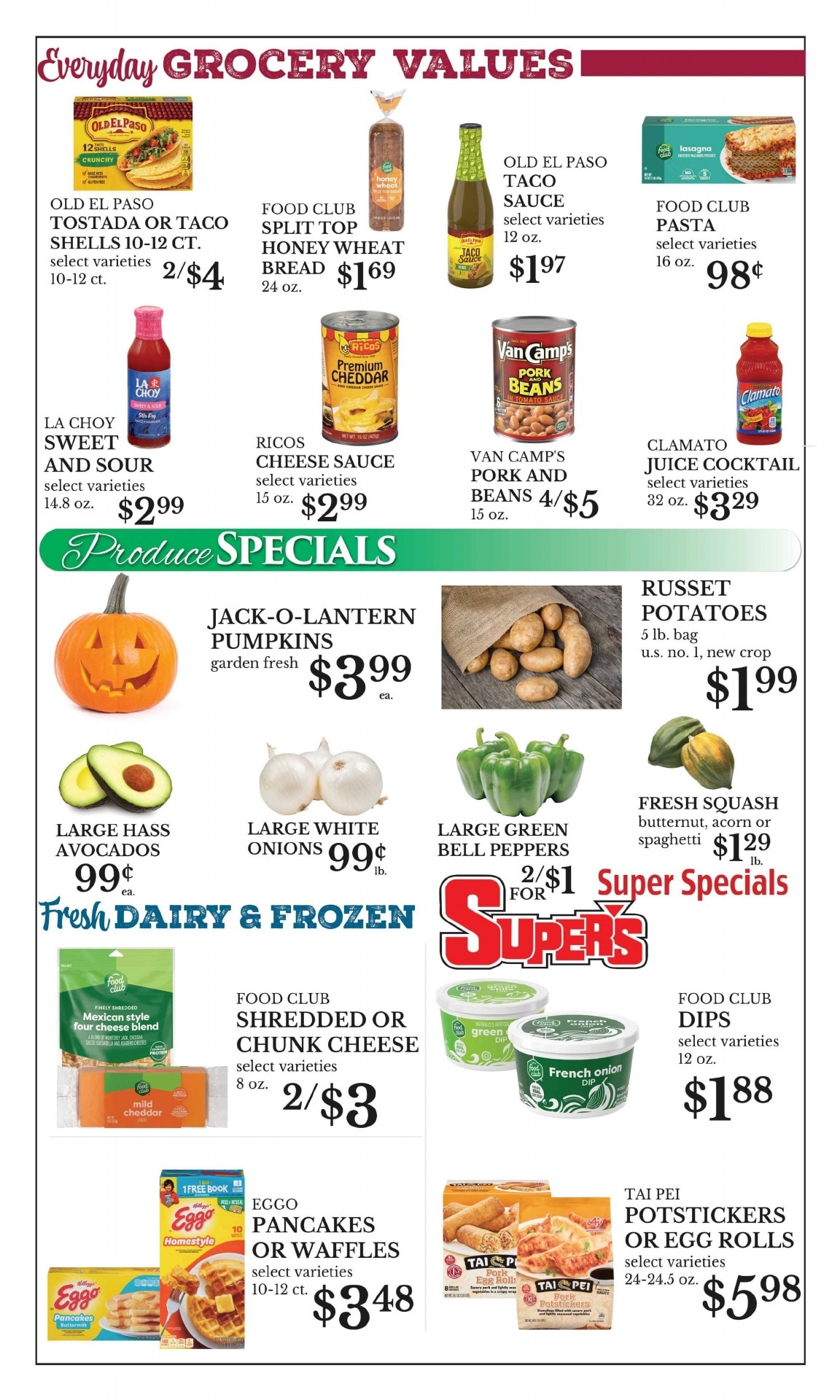 Odell's Super's Weekly Ad October 15 - 21, 2026