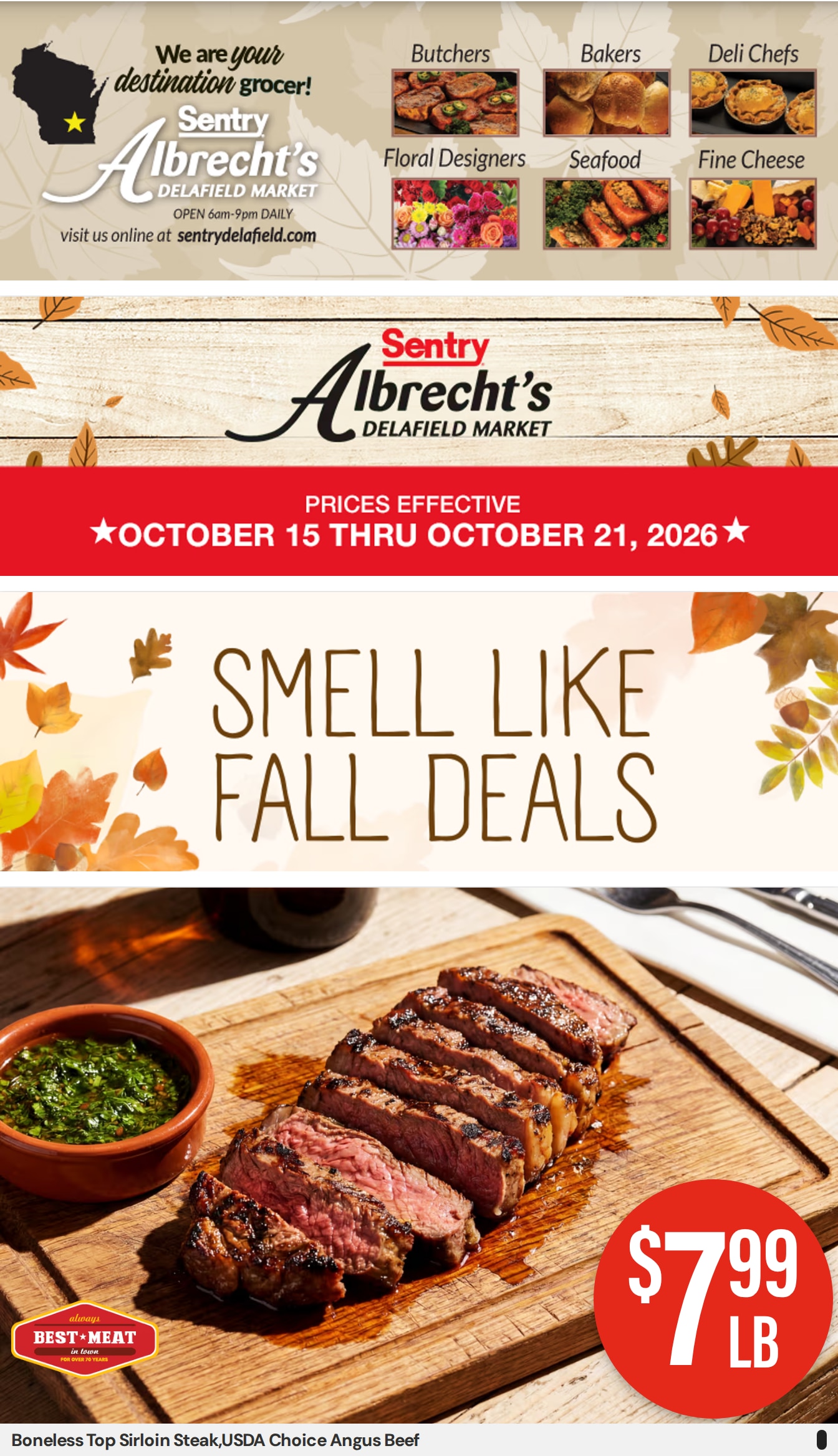 Albrecht's Delafield Market Weekly Ad October 15 - 21, 2026