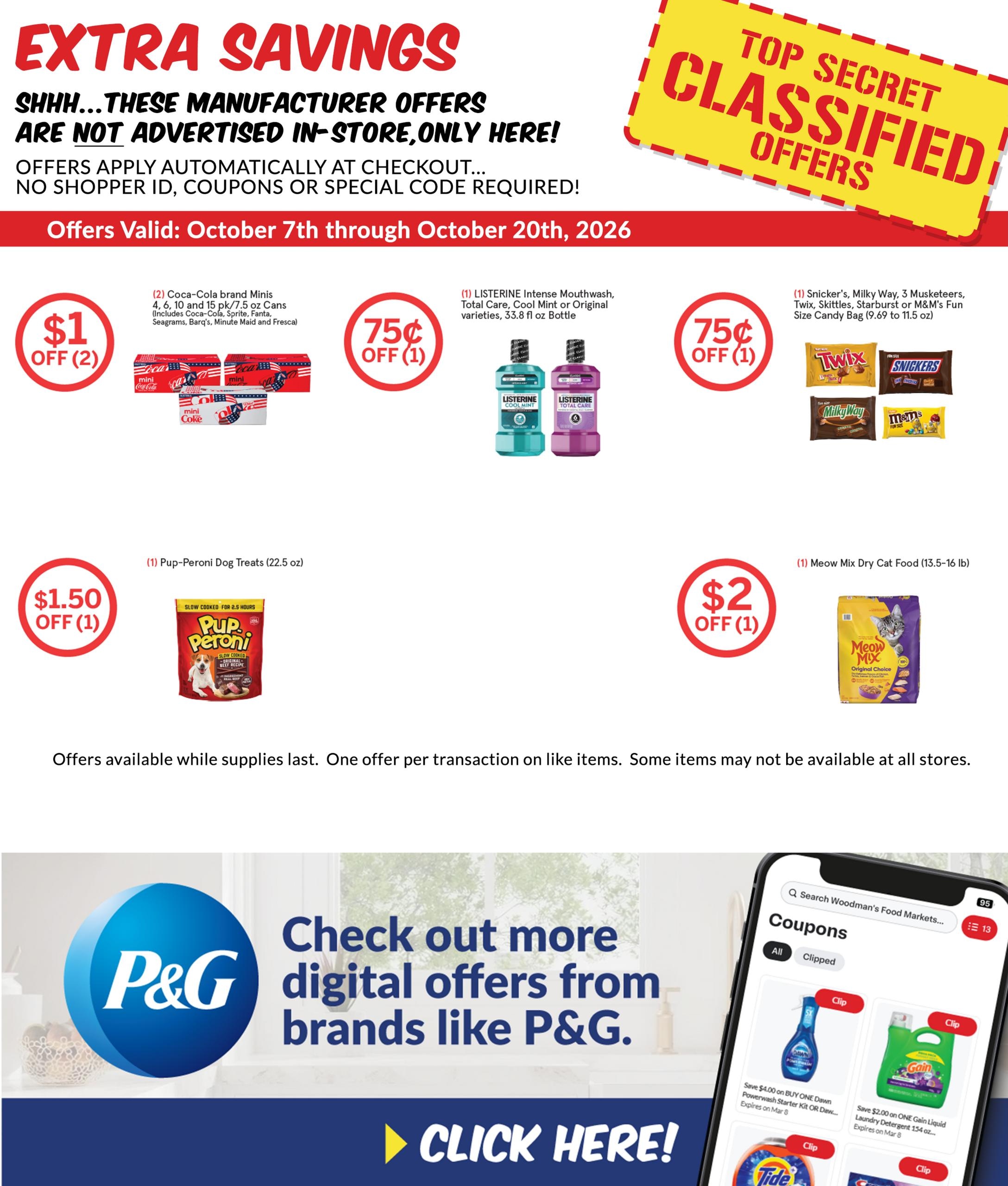 Woodman's Food Market (Chicago Area, IL) M1000 Weekly Weekly Ad October 15 - 21, 2026