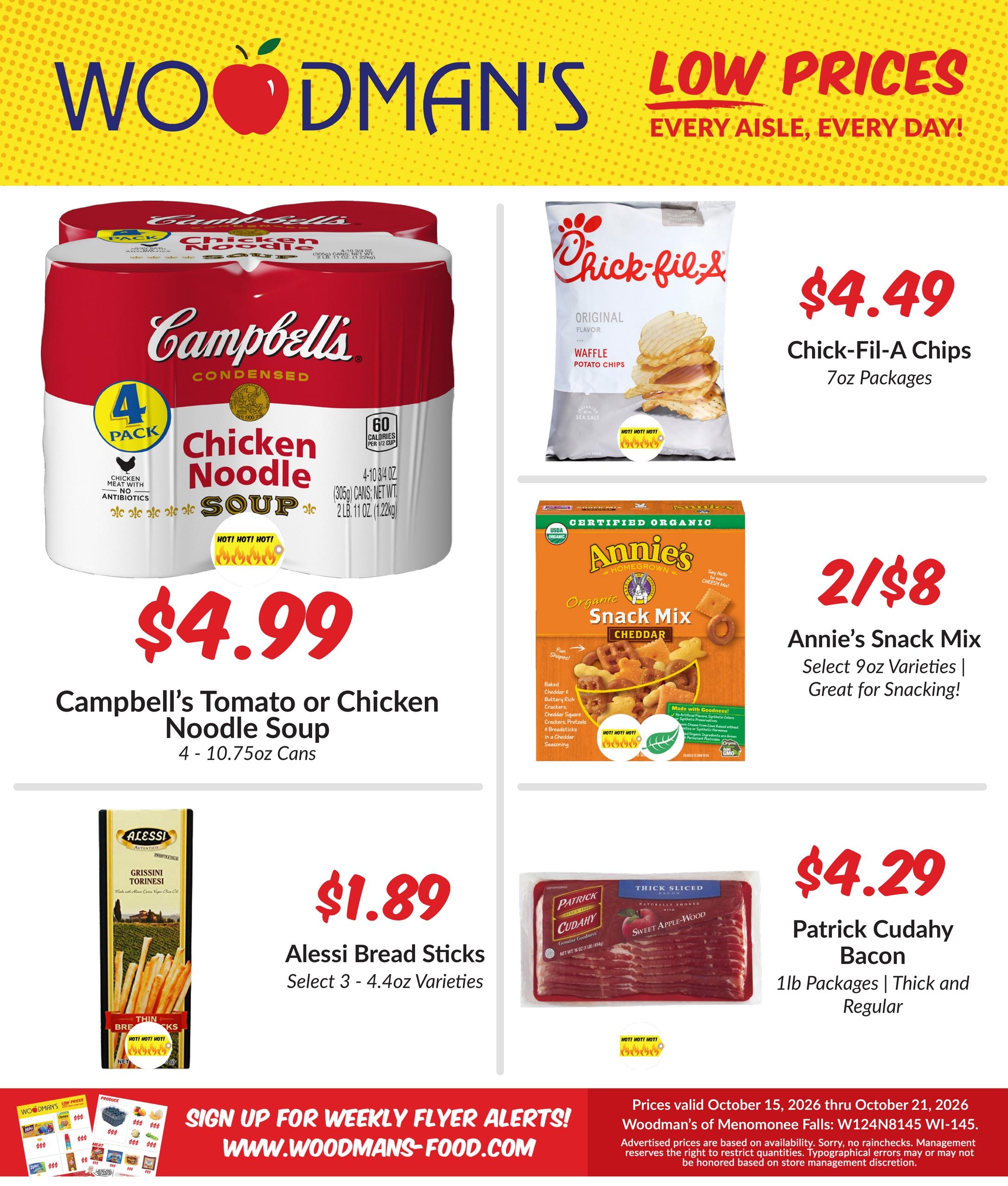 Woodman's Food Market (Colgate-Milwaukee Area, WI) M1000 Weekly Weekly Ad October 15 - 21, 2026