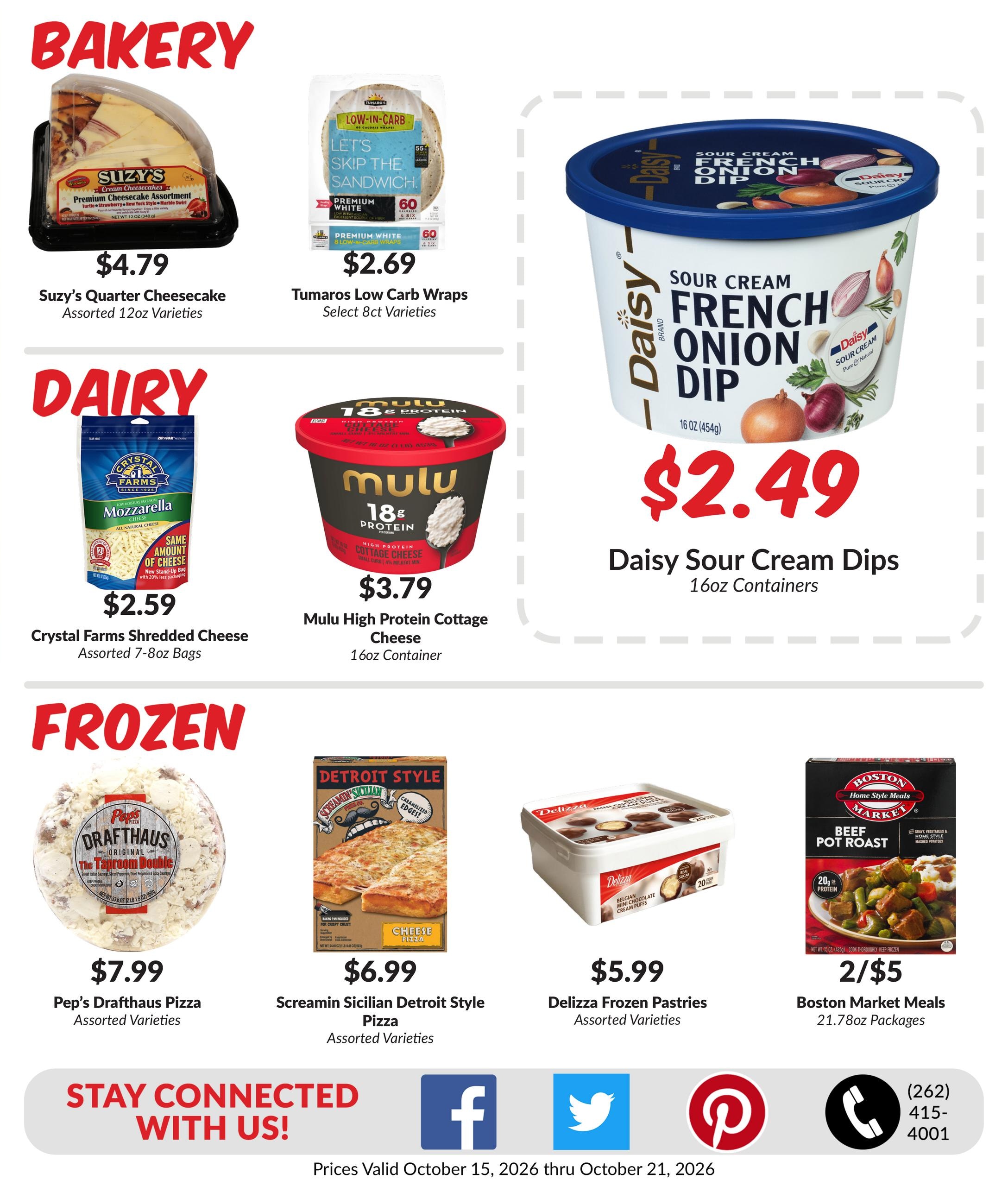 Woodman's Food Market (Colgate-Milwaukee Area, WI) M1000 Weekly Weekly Ad October 15 - 21, 2026