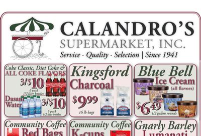 Calandro's Supermarket Weekly Ad October 15 - 20, 2026