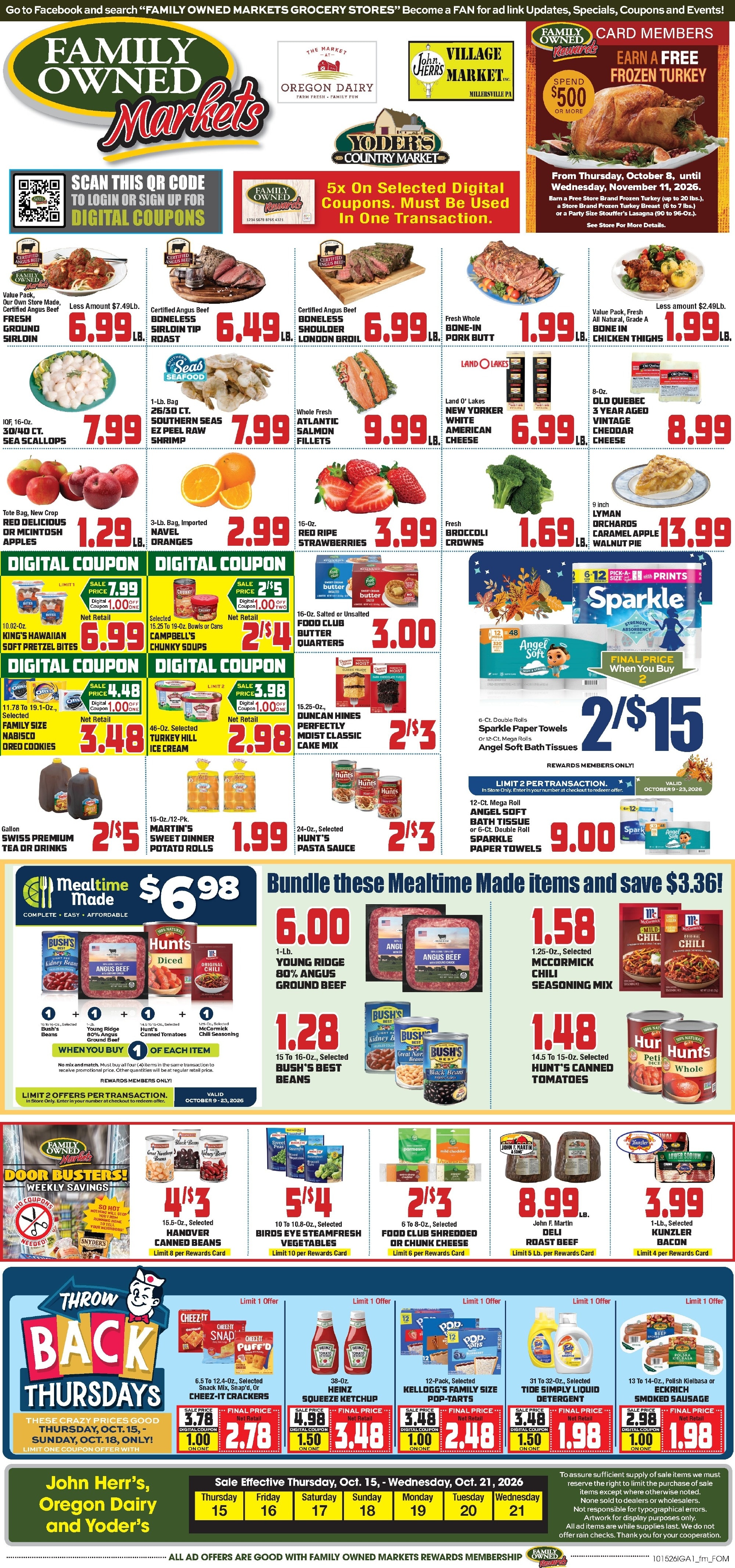 John Herr's Village Market Weekly Ad October 15 - 21, 2026