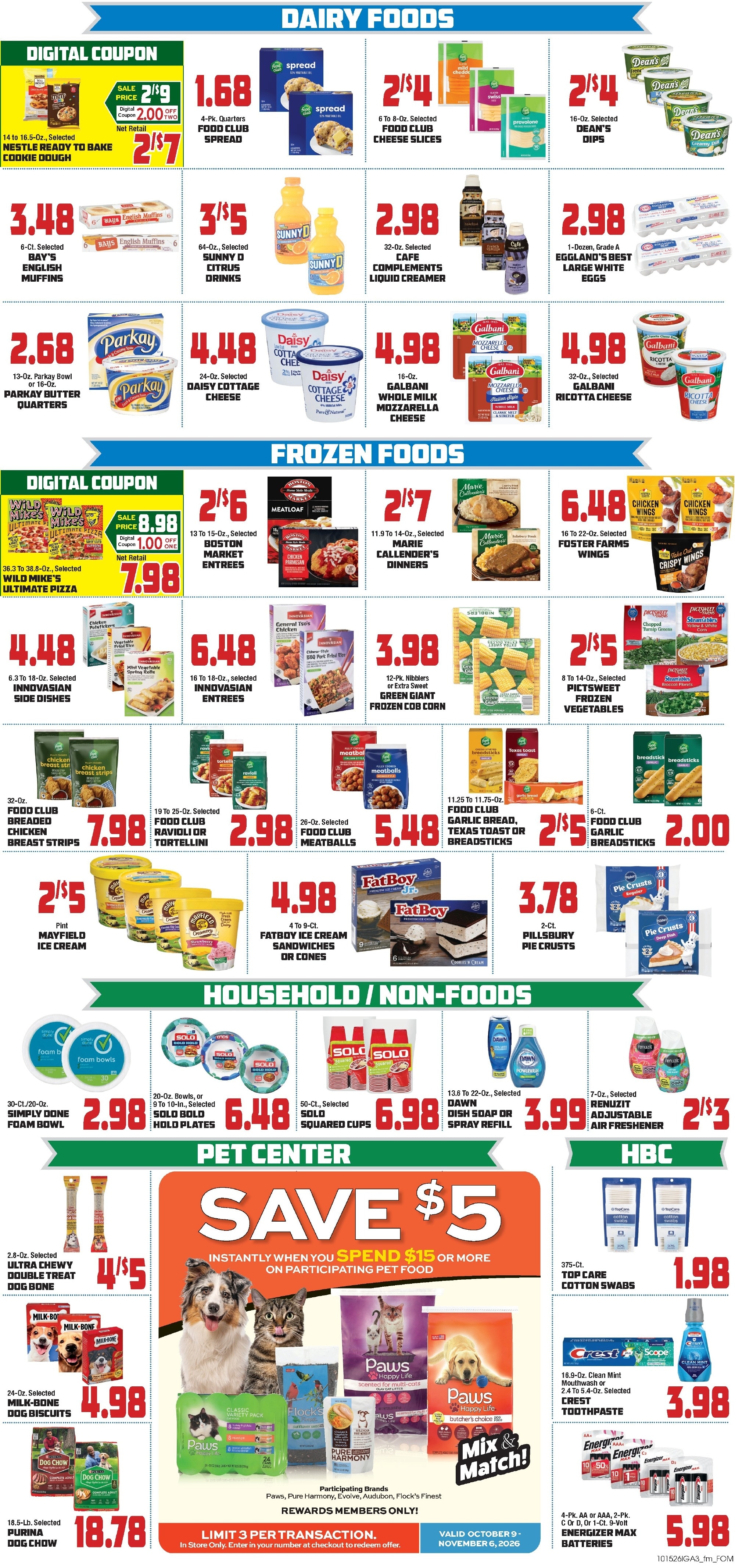 John Herr's Village Market Weekly Ad October 15 - 21, 2026