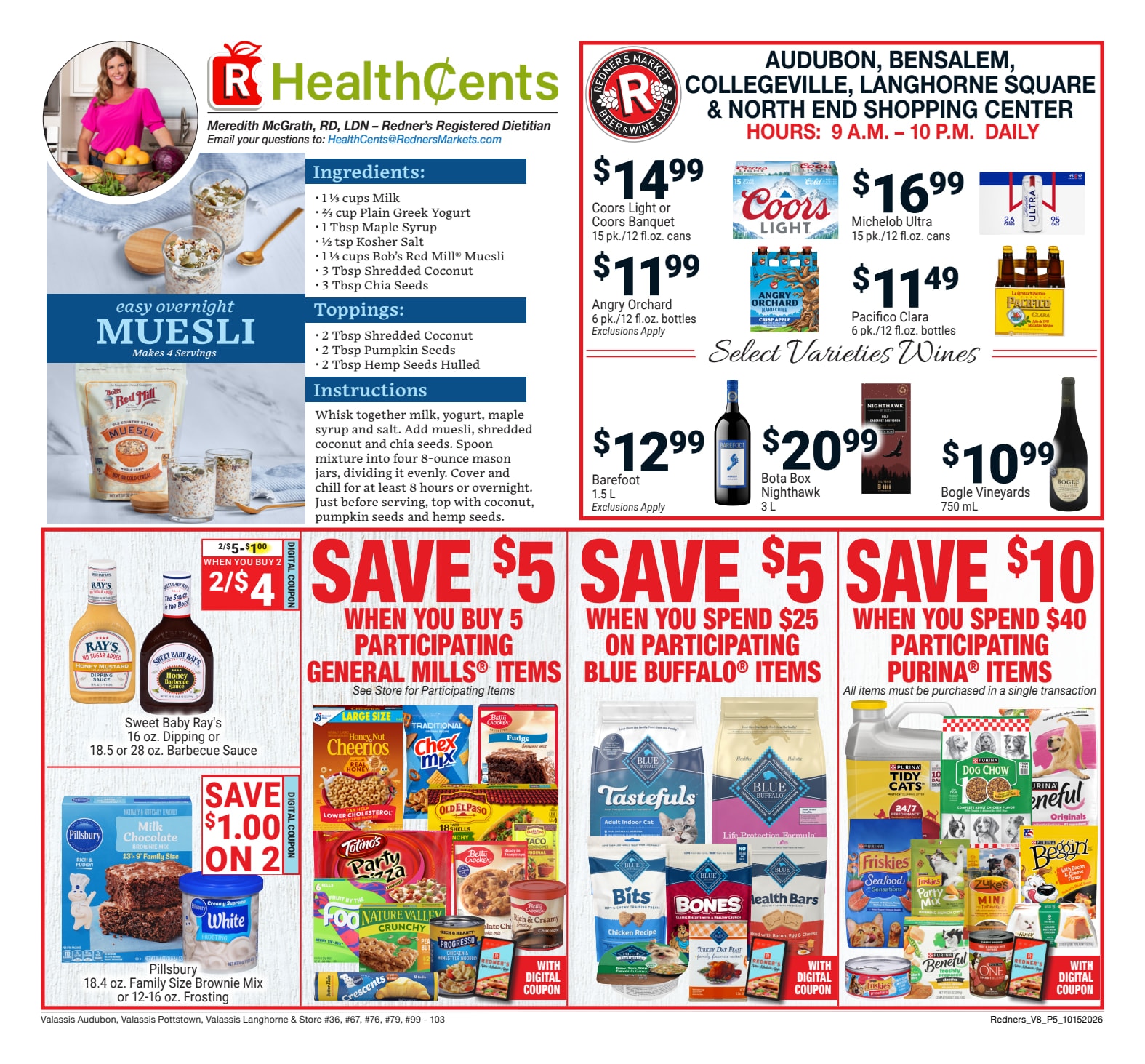 Redner's Markets (Audubon and other locations, PA) Weekly Ad October 15 - 21, 2026