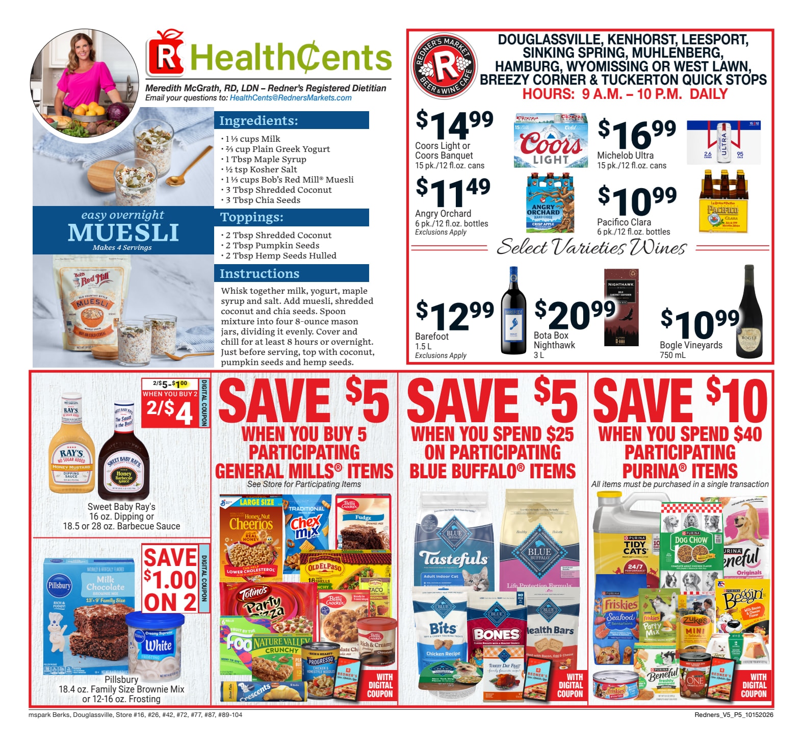 Redner's Markets (Douglassville and other locations, PA) Weekly Ad October 15 - 21, 2026