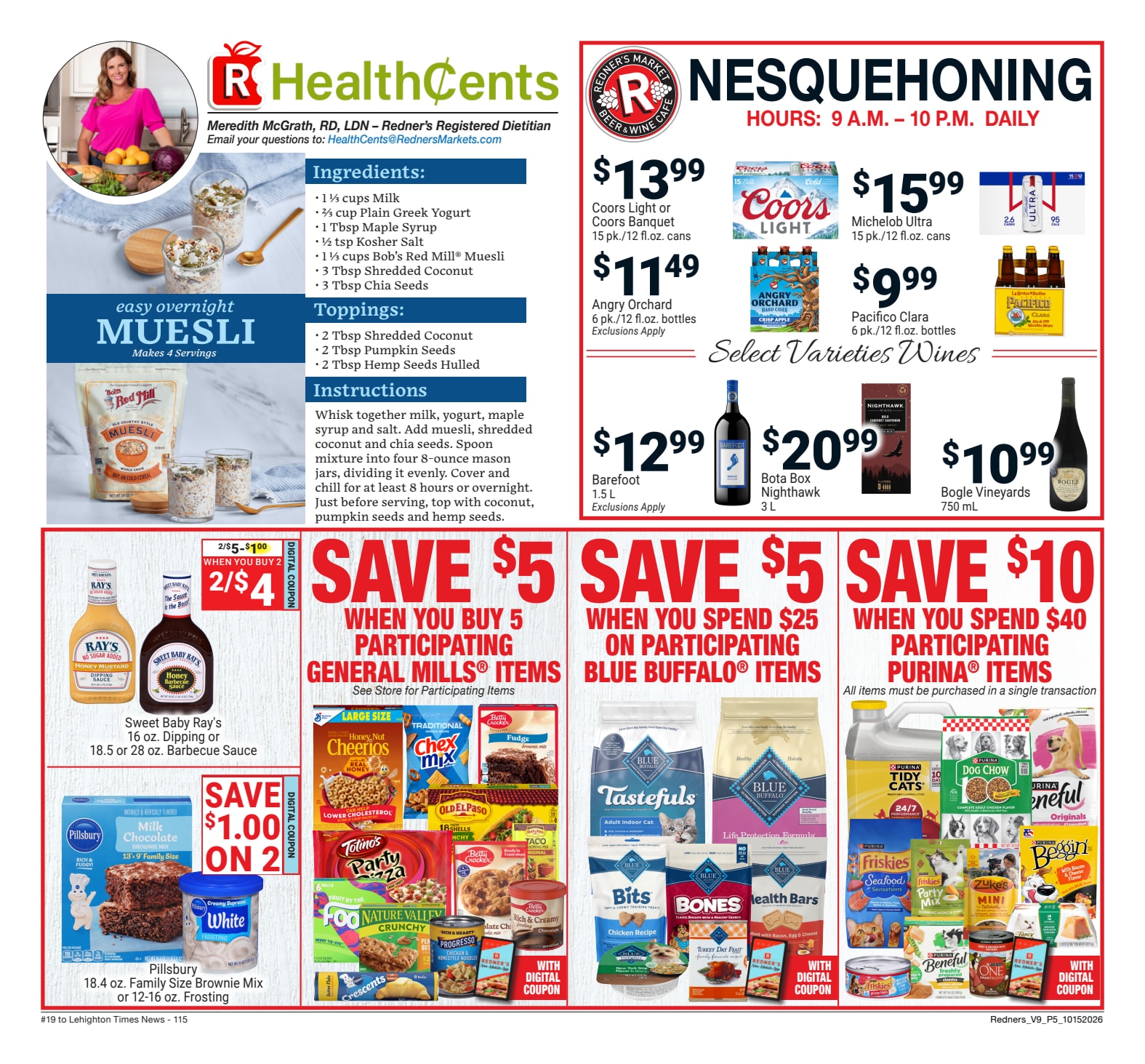 Redner's Markets (Nesquehoning, PA) Weekly Ad October 15 - 21, 2026
