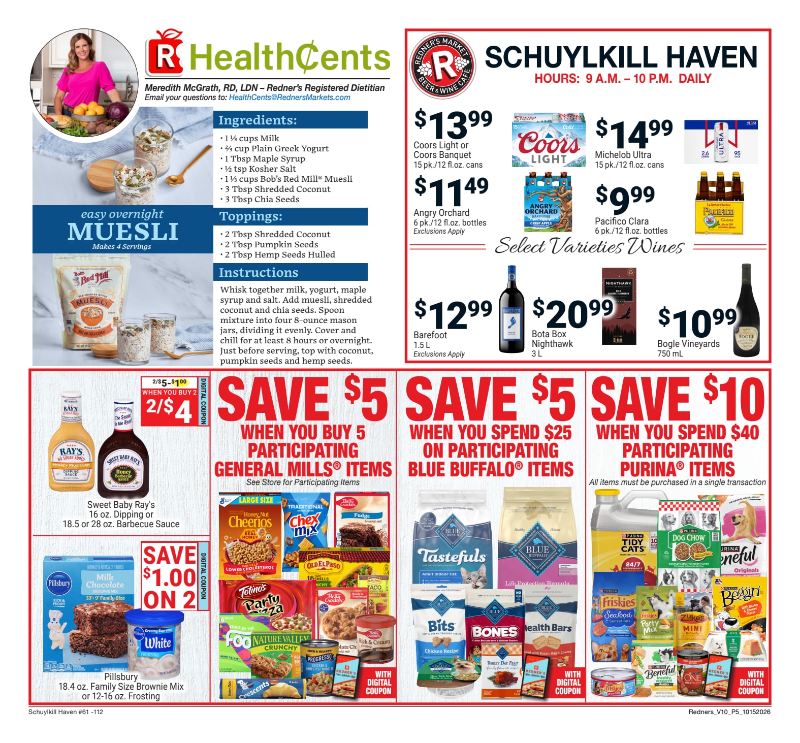 Redner's Markets (Schuylkill Haven, PA) Weekly Ad October 15 - 21, 2026