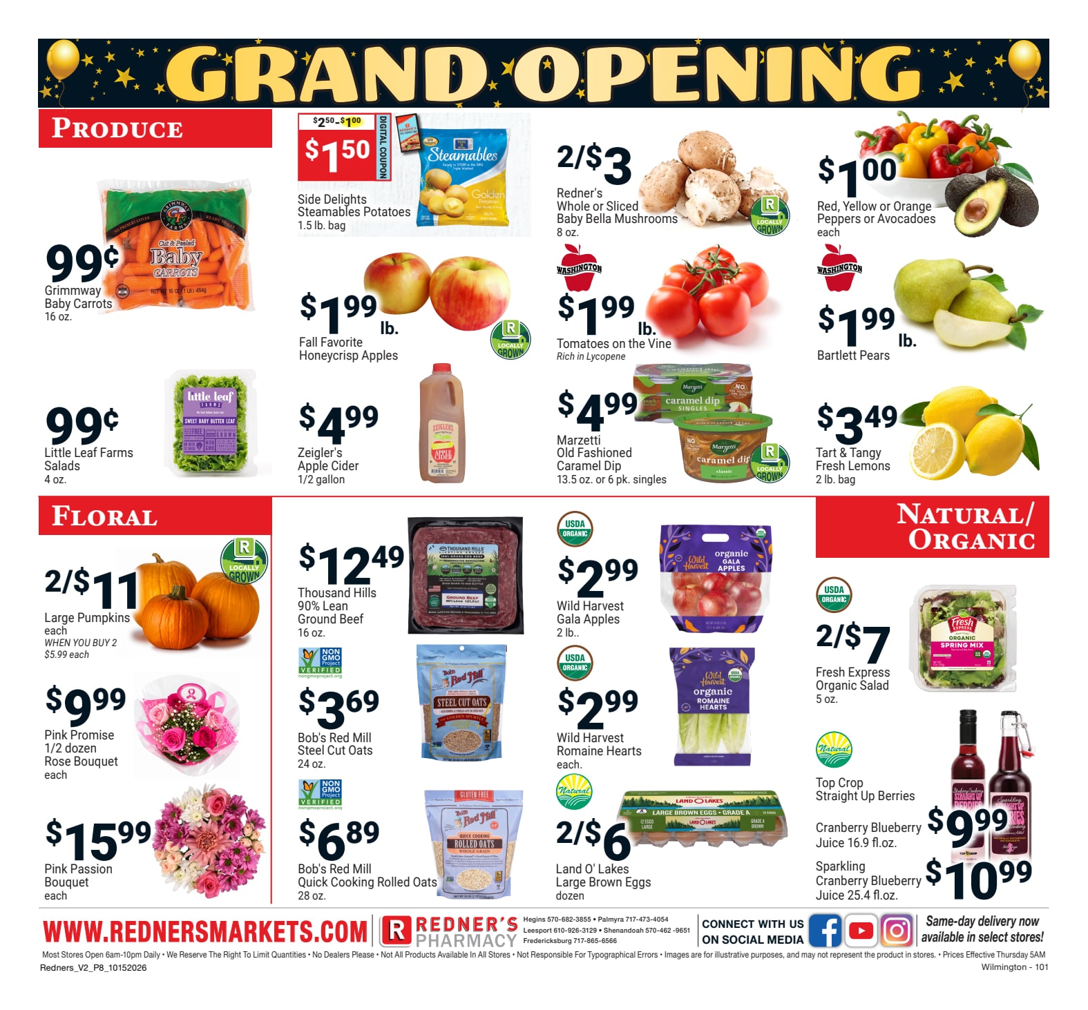 Redner's Markets (Wilmington, DE) Weekly Ad October 15 - 21, 2026