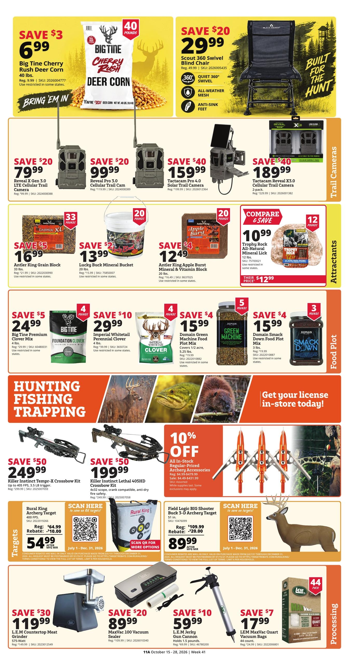 Rural King (Huntsville Area, AL) Weekly Ad October 15 - 28, 2026