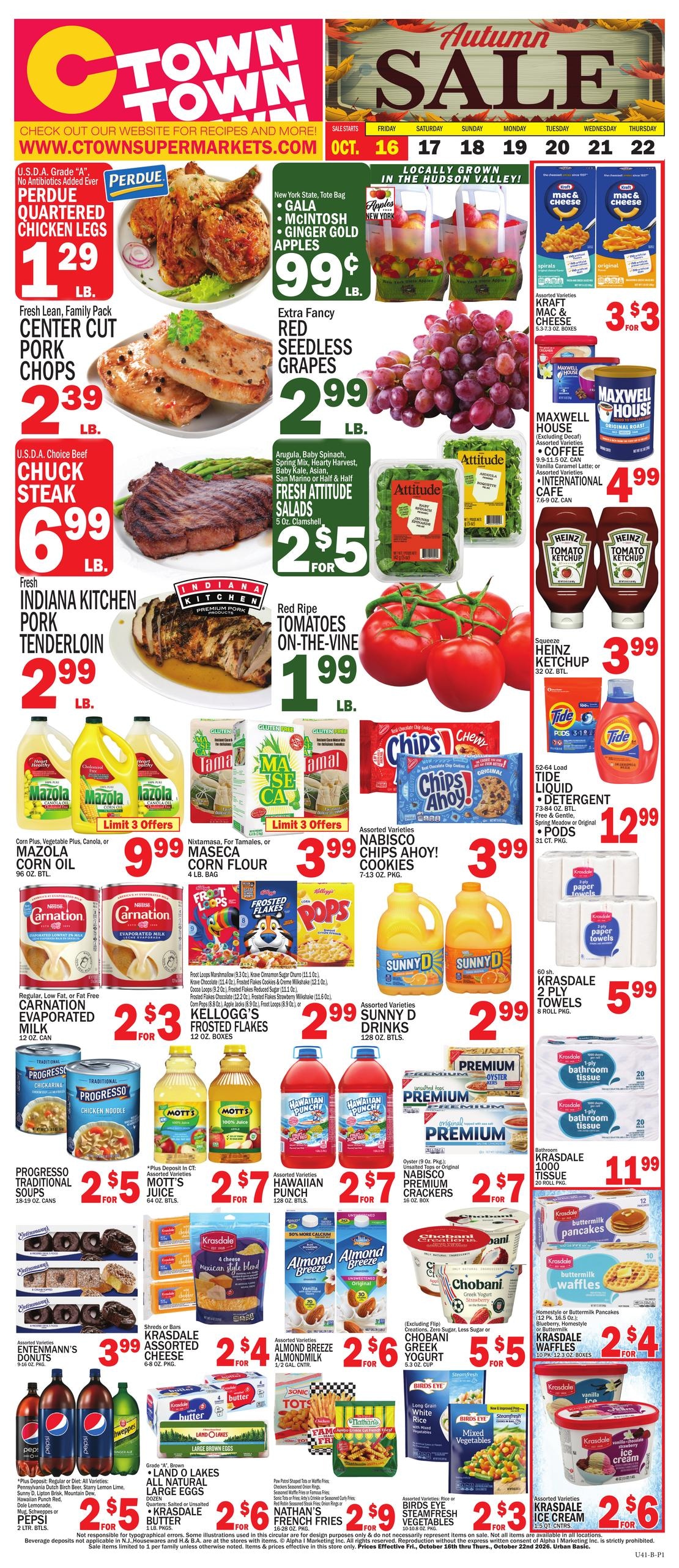 C Town (Bridgeport Area, CT) Weekly Ad October 16 - 22, 2026