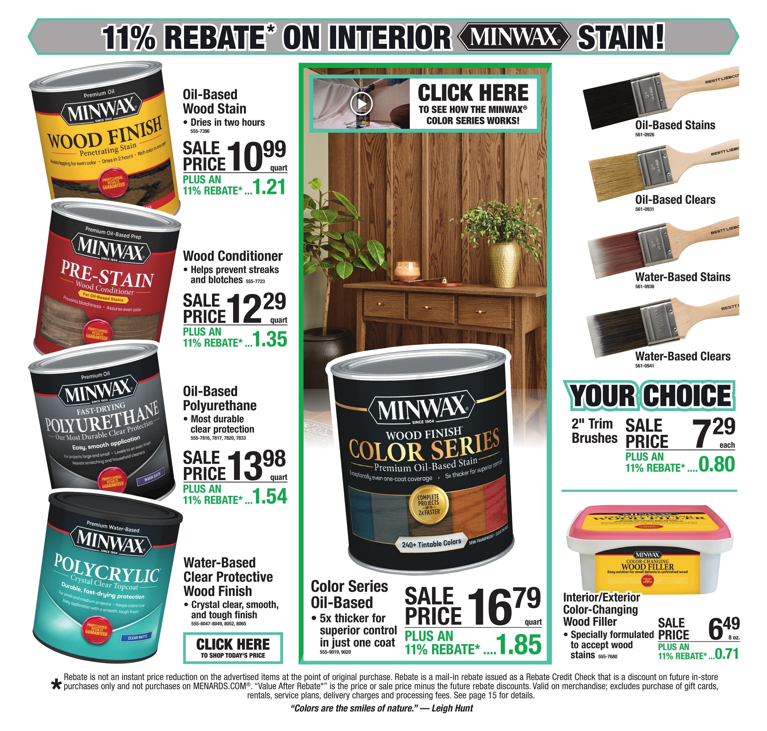 Menards (Carmel Area, IN) 11% Rebate Sale Weekly Ad October 15 - 25, 2026