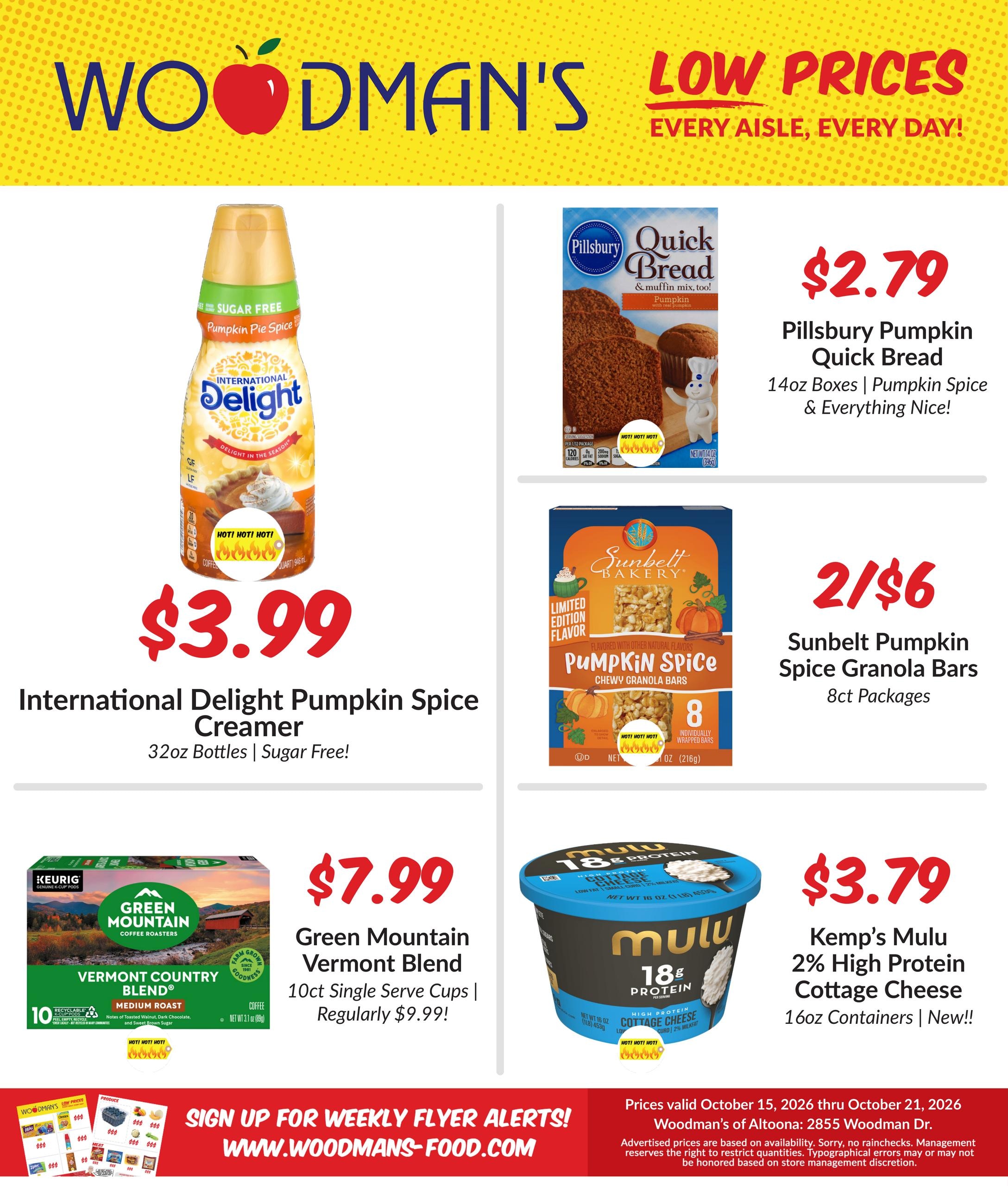 Woodman's Food Market (Eau Claire Area, WI) M1000 Weekly Weekly Ad October 15 - 21, 2026