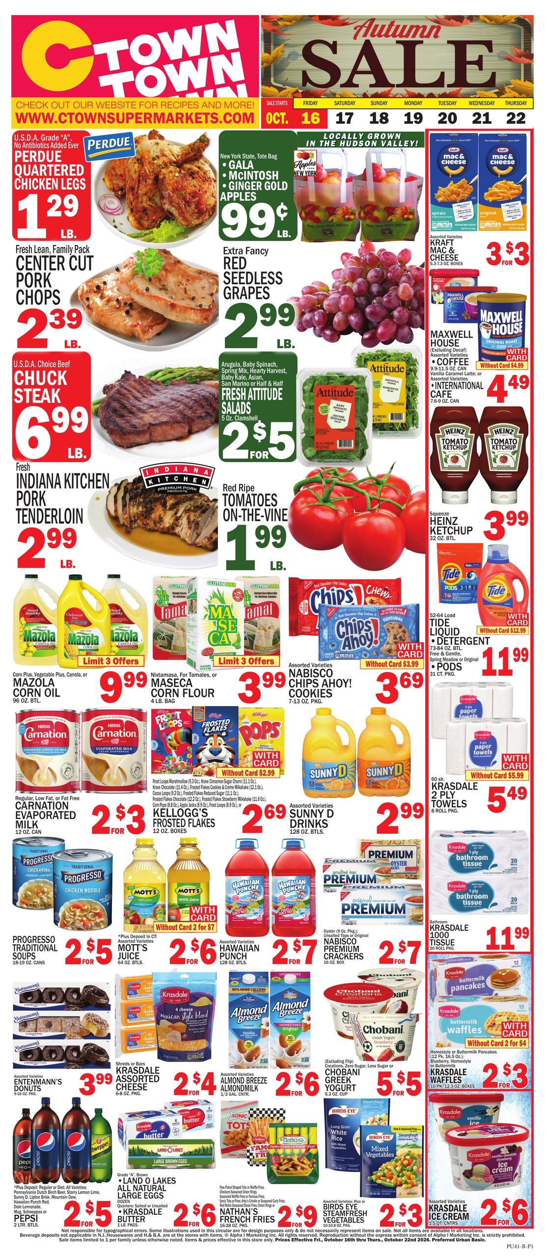 C Town (Norwalk Area, CT) Weekly Ad October 16 - 22, 2026