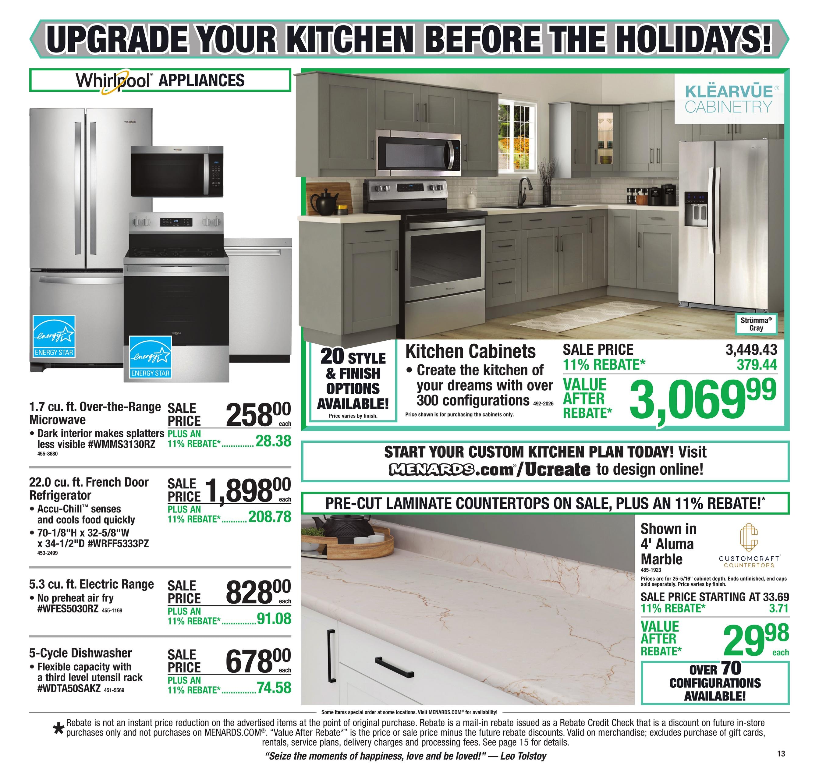 Menards (Benton Harbor Area, MI) 11% Rebate Sale Weekly Ad October 15 - 25, 2026