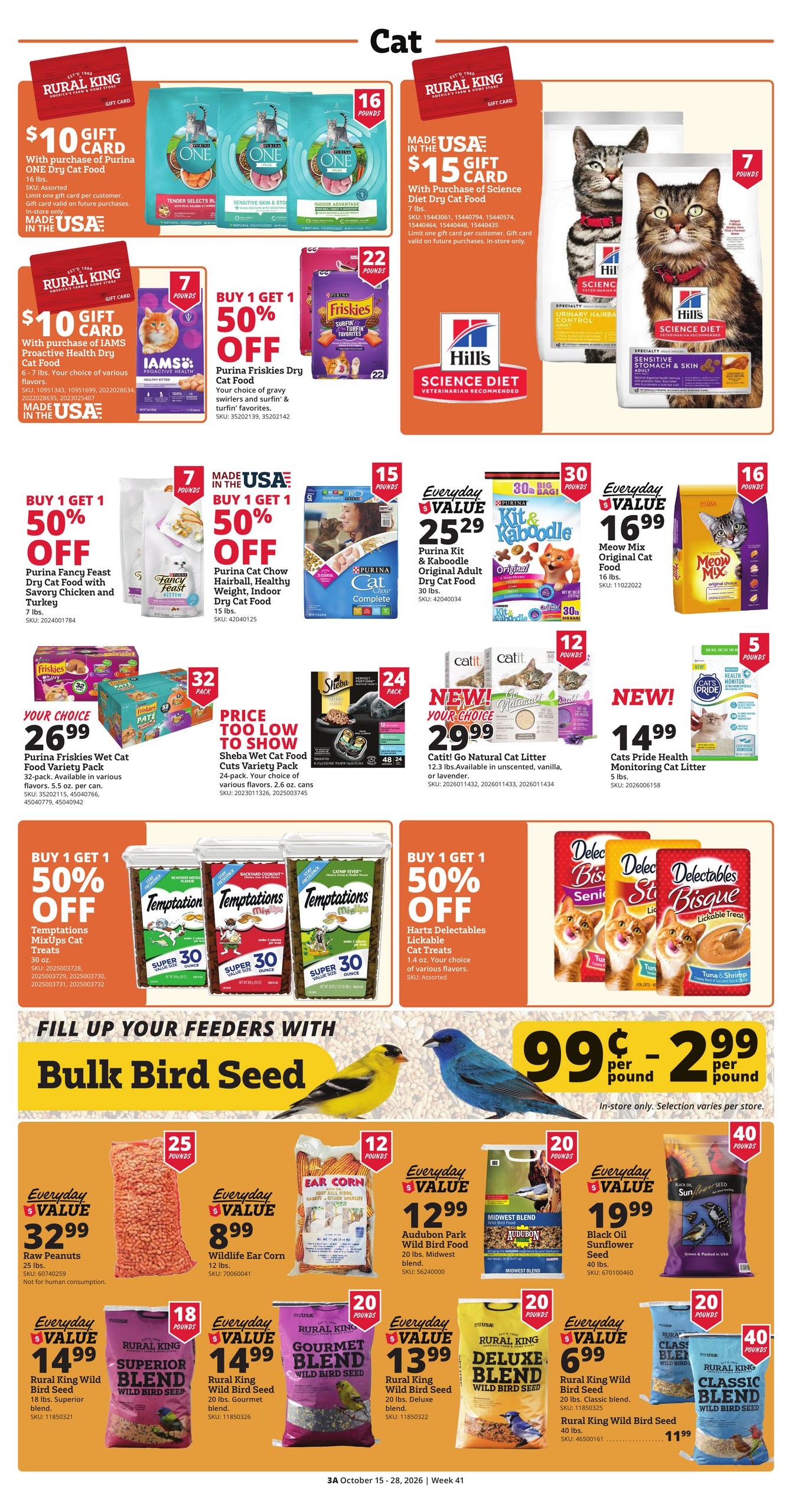 Rural King (Gainesville Area, FL) Weekly Ad October 15 - 28, 2026