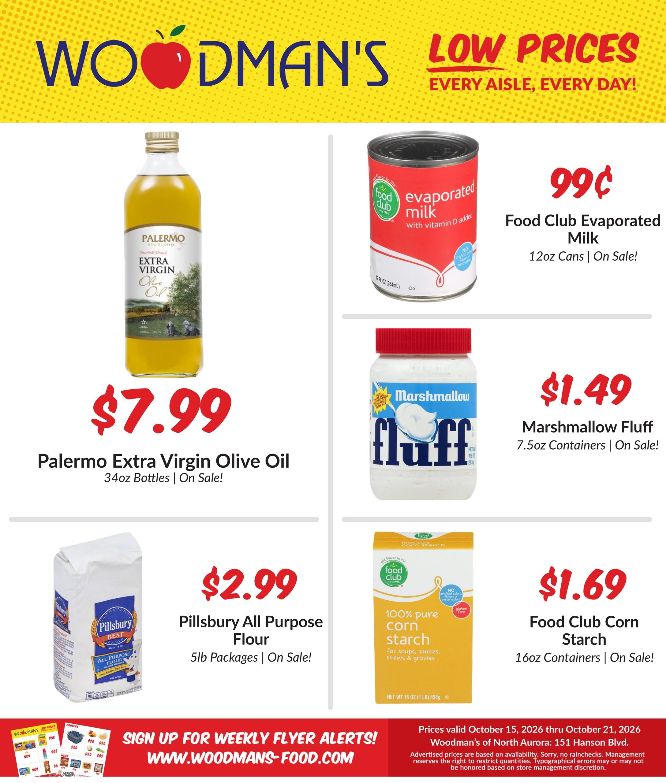 Woodman's Food Market (Aurora Area, IL) M1000 Weekly Weekly Ad October 15 - 21, 2026