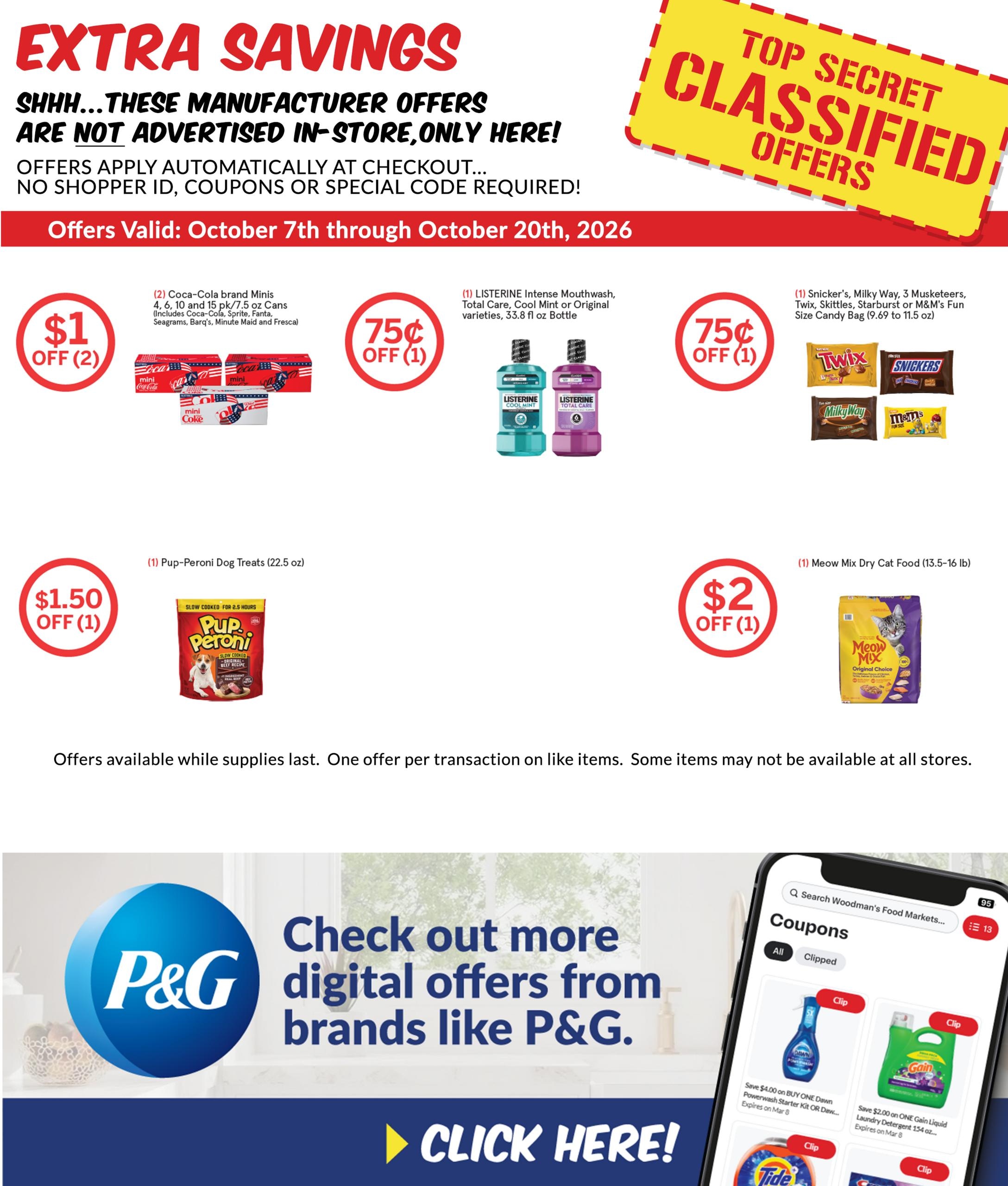 Woodman's Food Market (Aurora Area, IL) M1000 Weekly Weekly Ad October 15 - 21, 2026