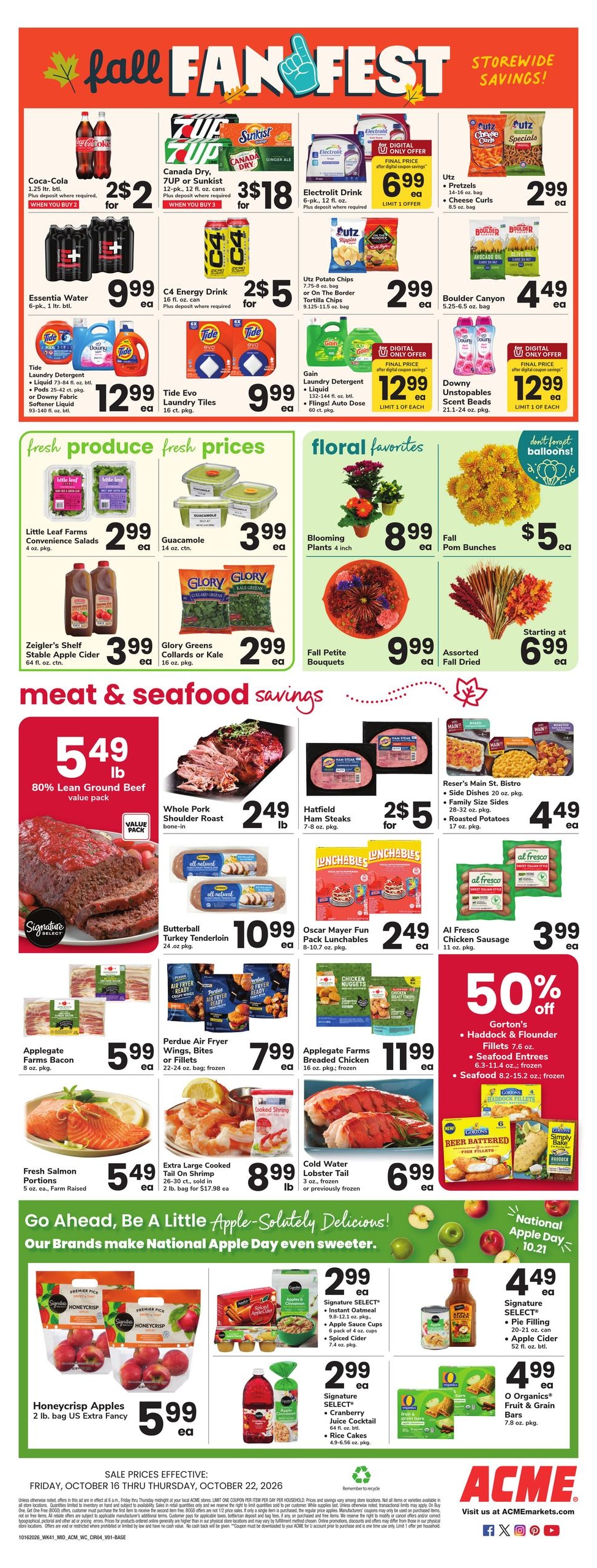 Acme Markets (Dover Area, DE) Weekly Ad October 16 - 22, 2026