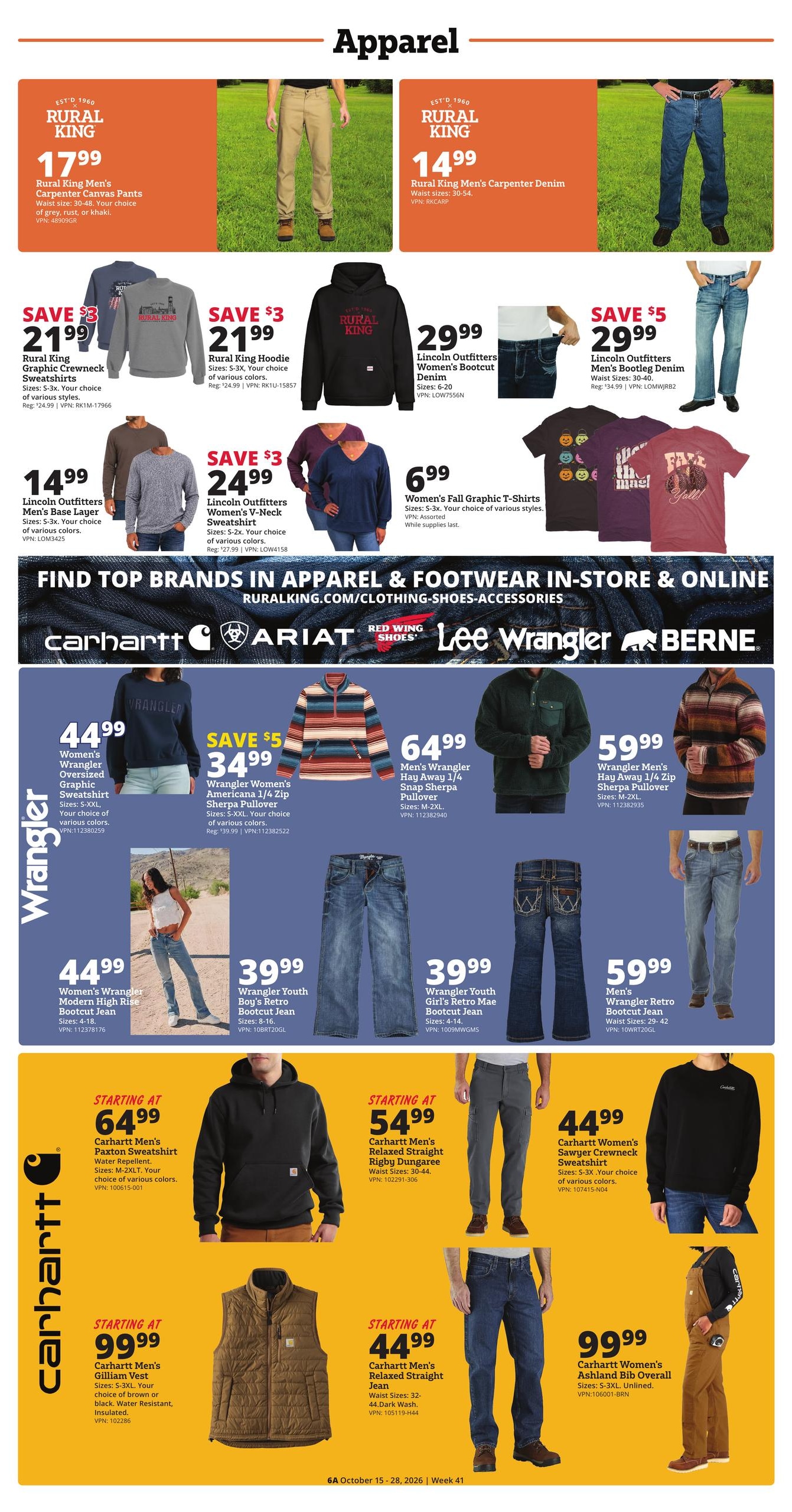 Rural King (Mobile-Montgomery Area, AL) Weekly Ad October 15 - 28, 2026