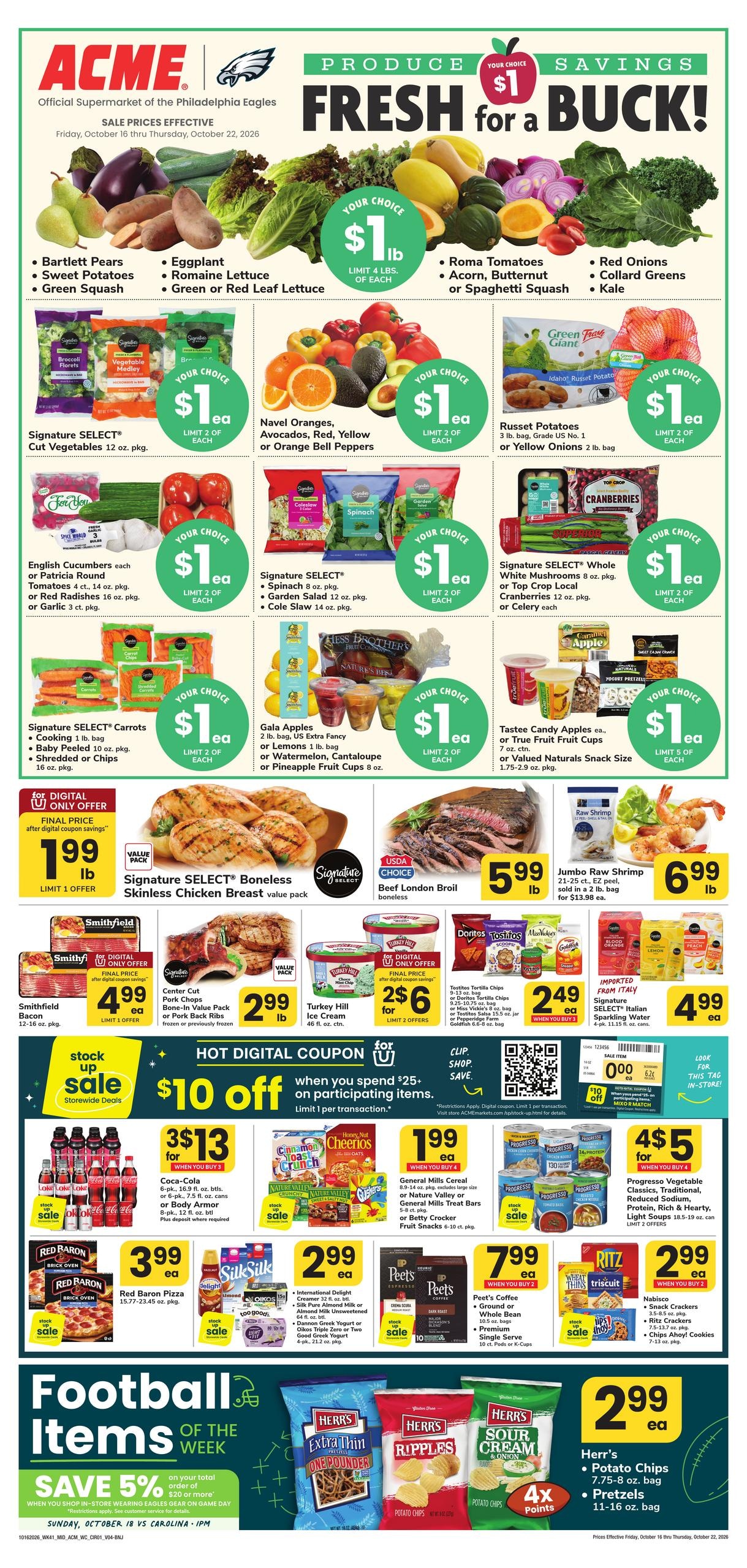 Acme Markets (Beverly Area, NJ) Weekly Ad October 16 - 22, 2026