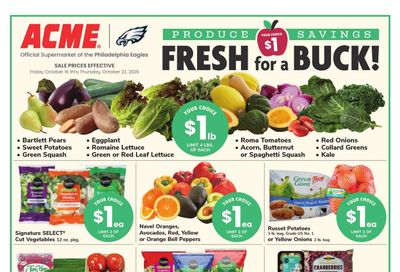 Acme Markets (Beverly Area, NJ) Weekly Ad October 16 - 22, 2026