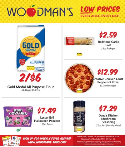 Woodman's Food Market (Spring Grove Area, MN) M1000 Weekly Weekly Ad October 15 - 21, 2026