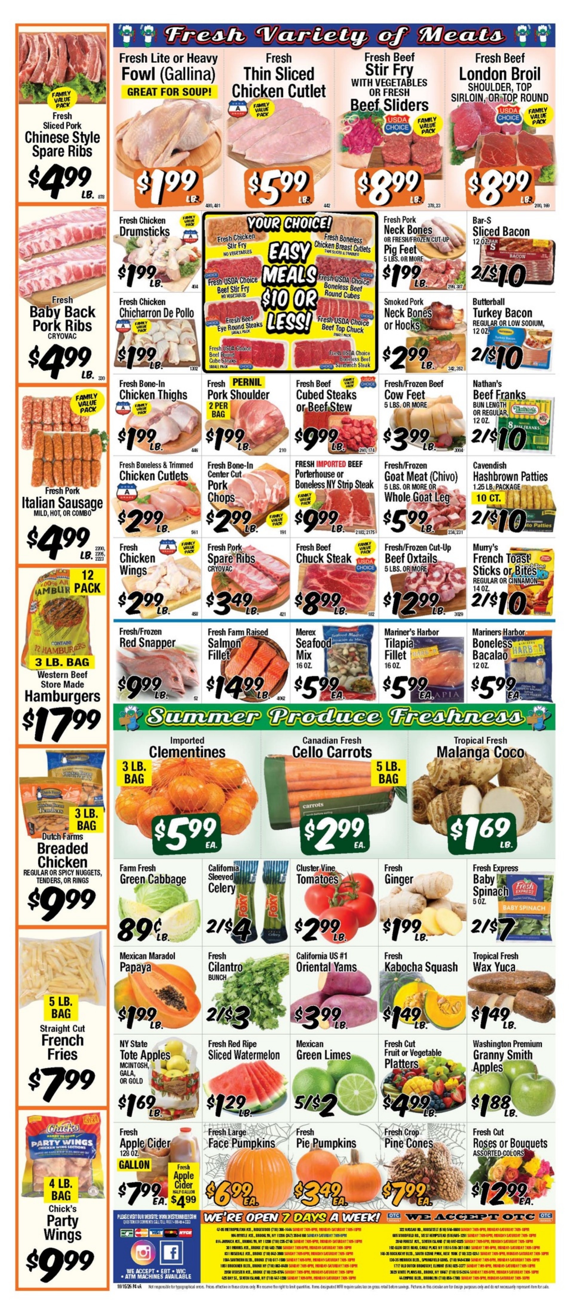 Western Beef (New York) Weekly Ad October 15 - 21, 2026