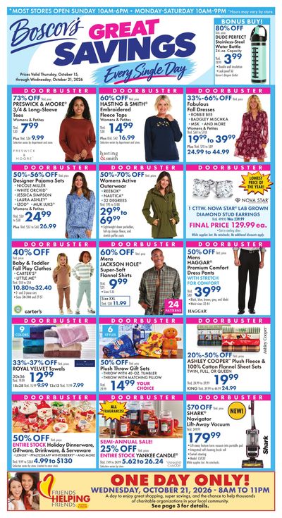 Boscov's Boscov’s Weekly Weekly Ad October 15 - 21, 2026