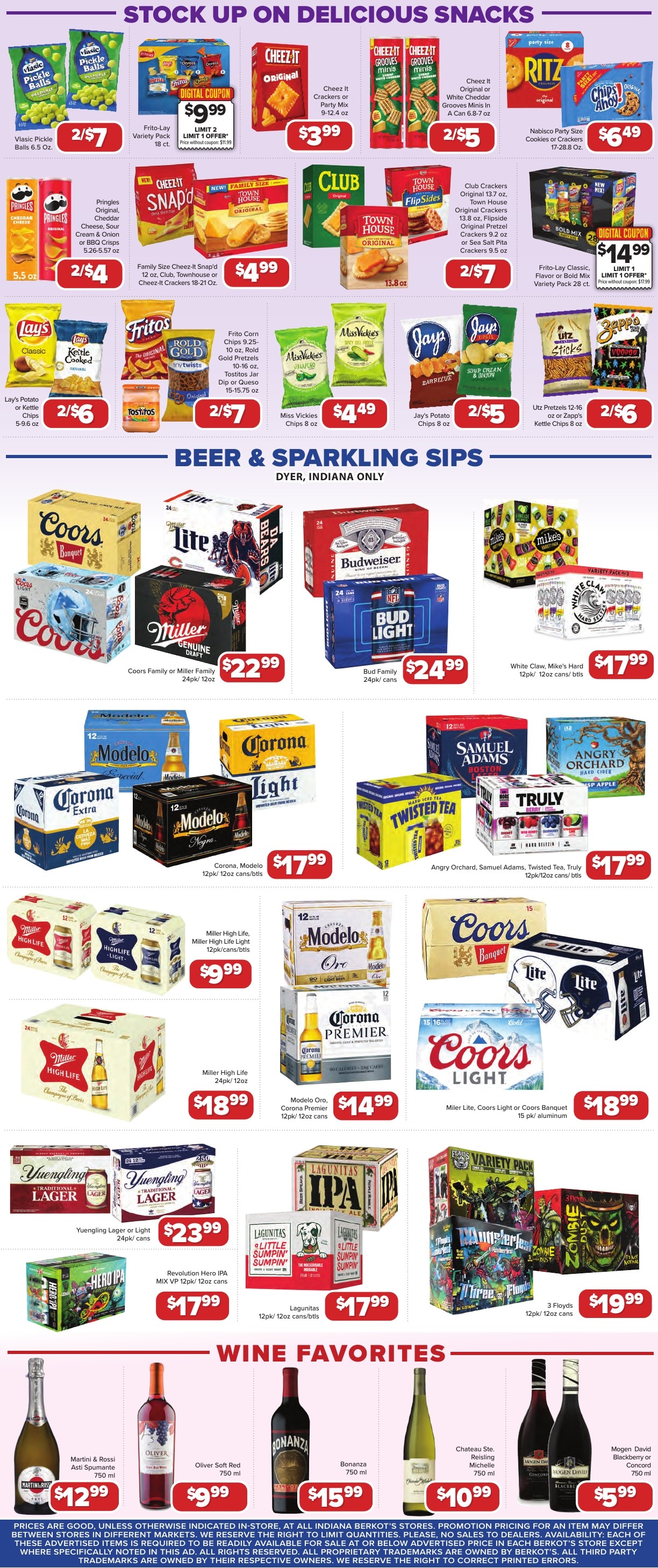 Berkot's Super Foods (Dyer, IN) Weekly Ad October 15 - 21, 2026