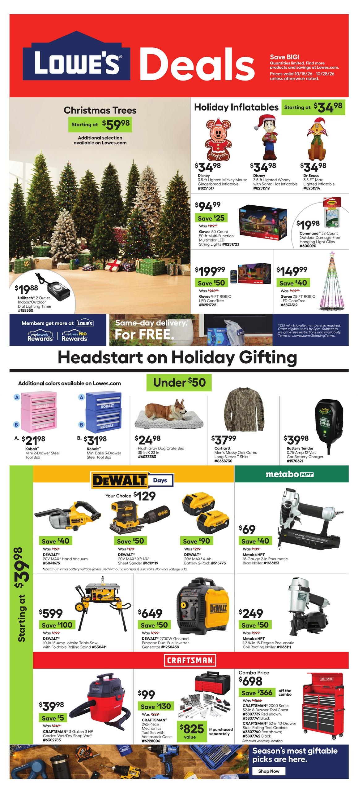 Lowe's (Fairbanks Area, AK) Weekly Ad October 15 - 28, 2026