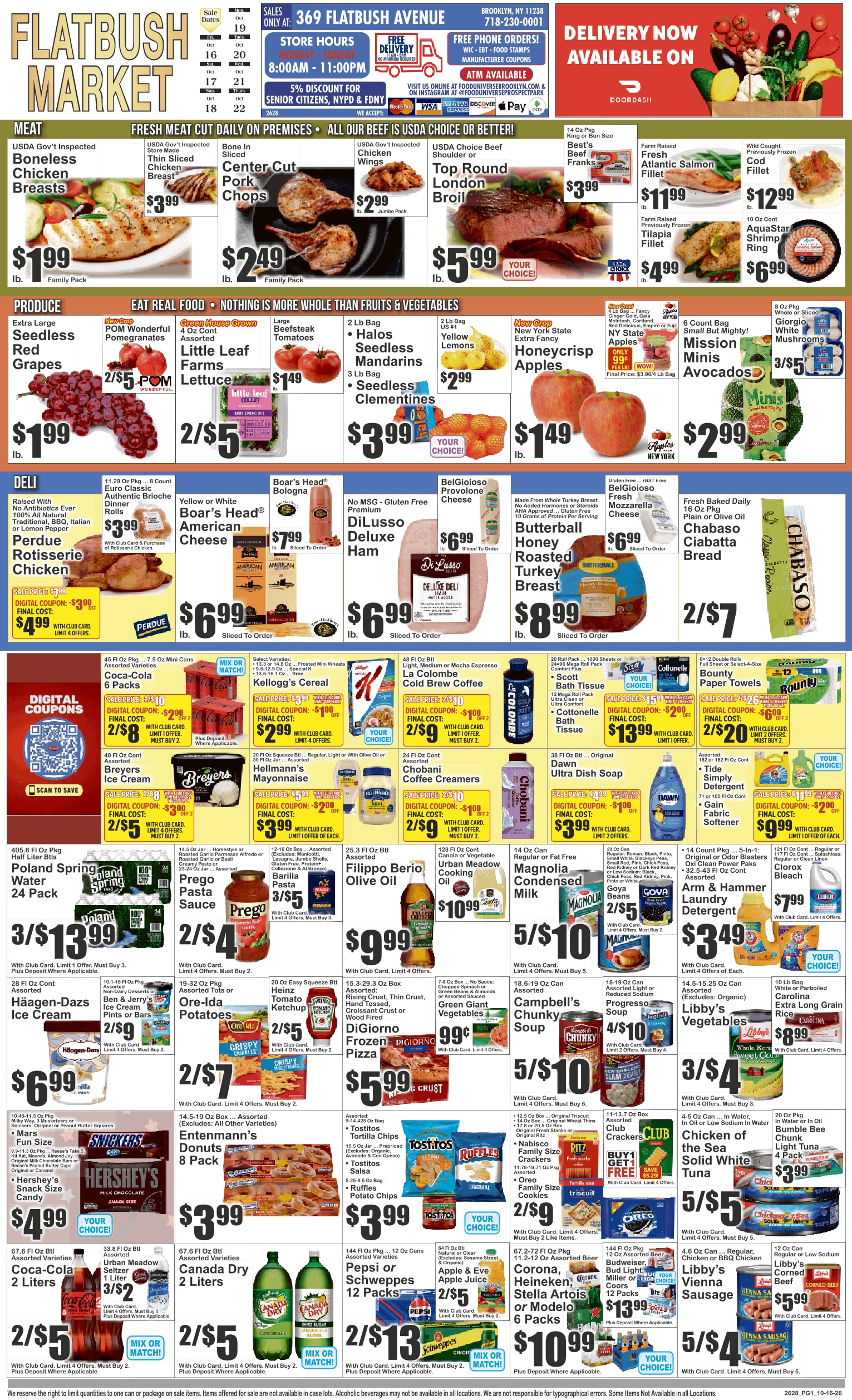 Flatbush Market (369 Flatbush Avenue, Brooklyn, NY) Weekly Ad October 16 - 22, 2026
