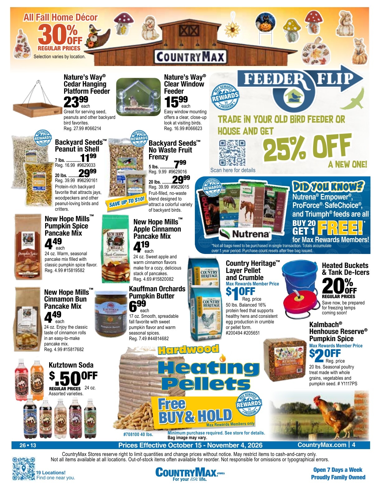 CountryMax Weekly Ad October 15 - November 4, 2026