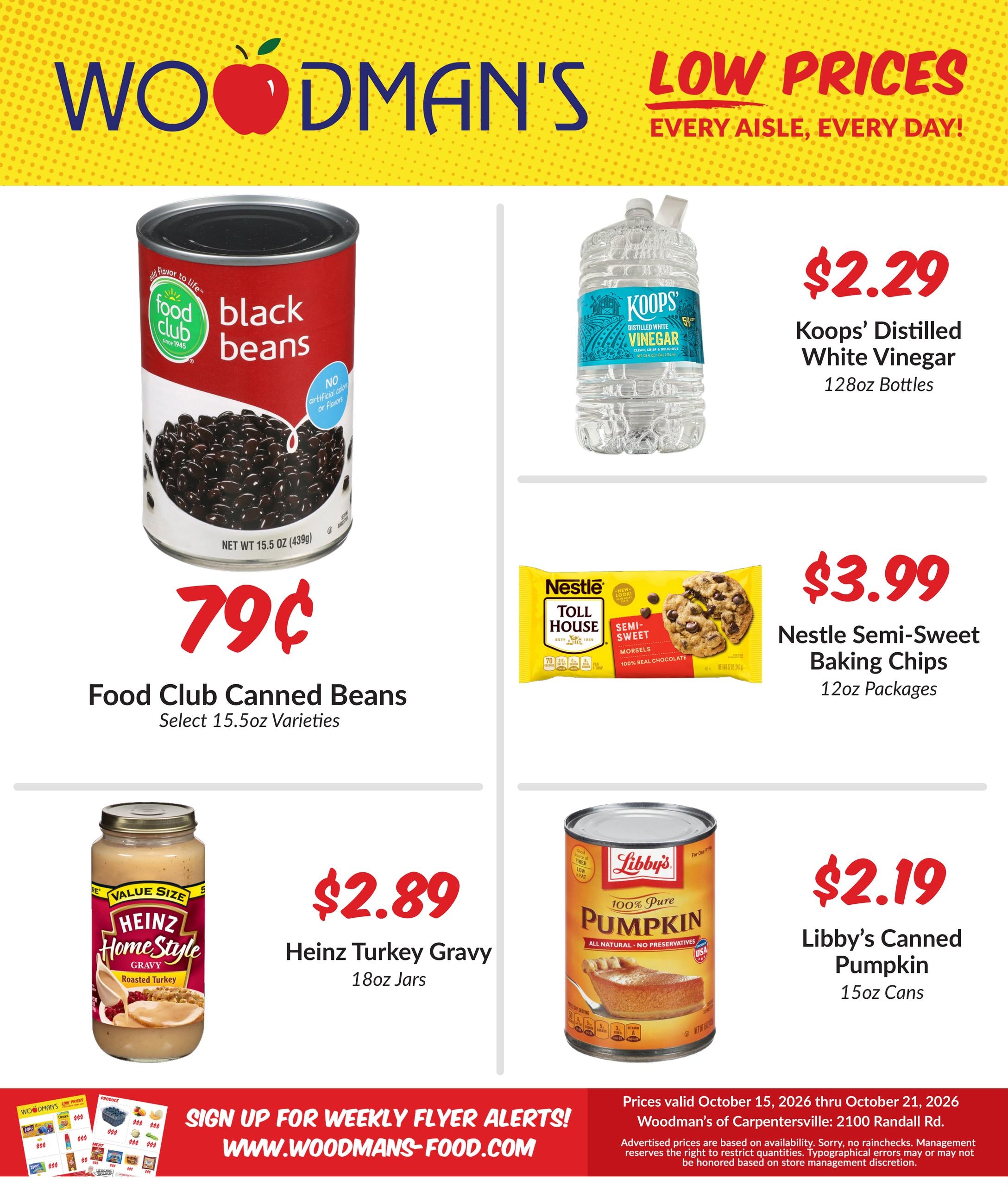 Woodman's Food Market (Elgin Area, IL) M1000 Weekly Weekly Ad October 15 - 21, 2026