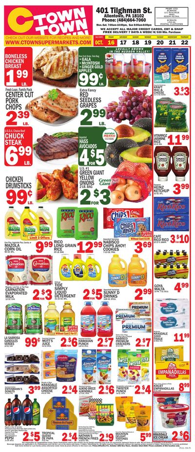 C Town (Allentown Area, PA) Weekly Ad October 16 - 22, 2026