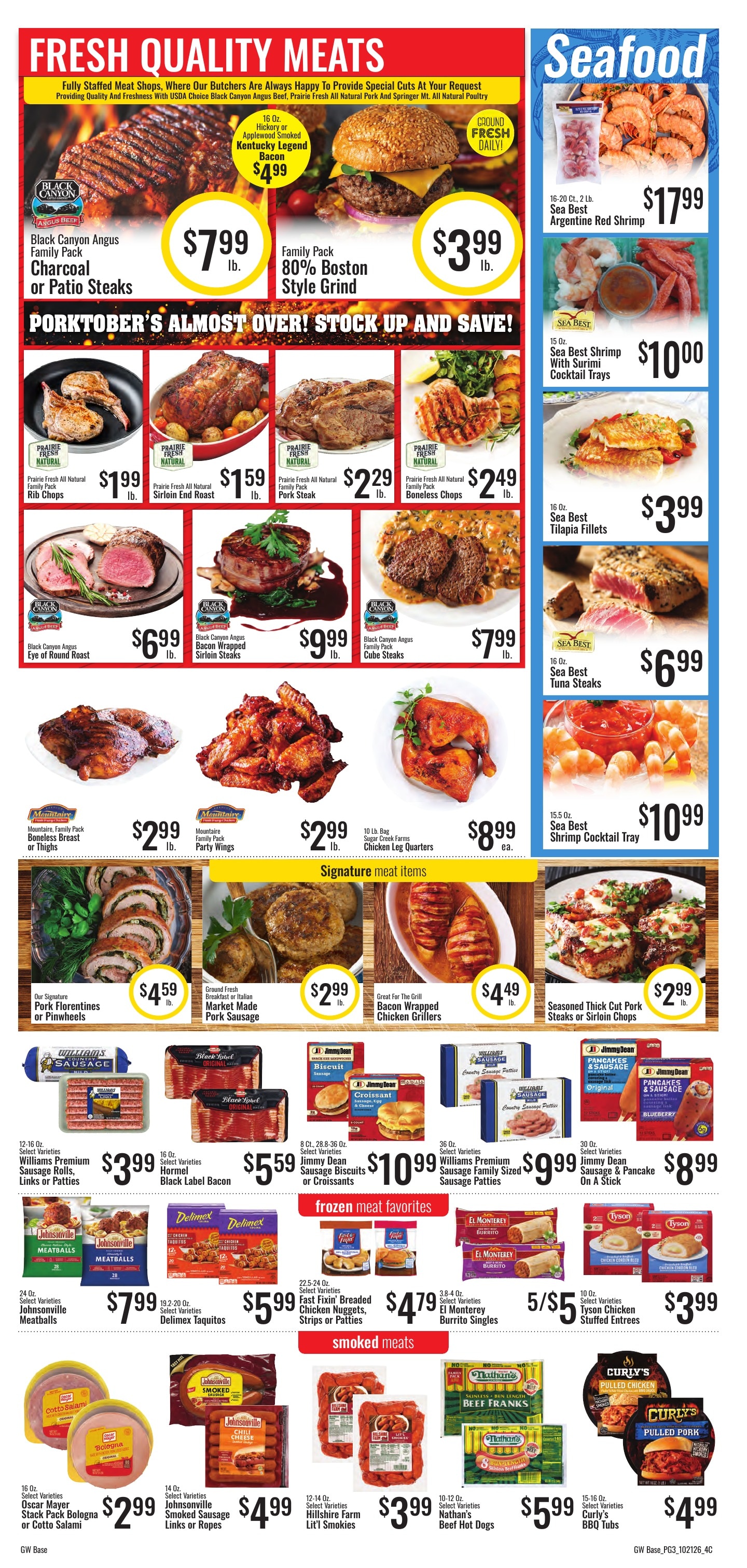 Hudson's Super Market Weekly Ad October 20 - November 2, 2026